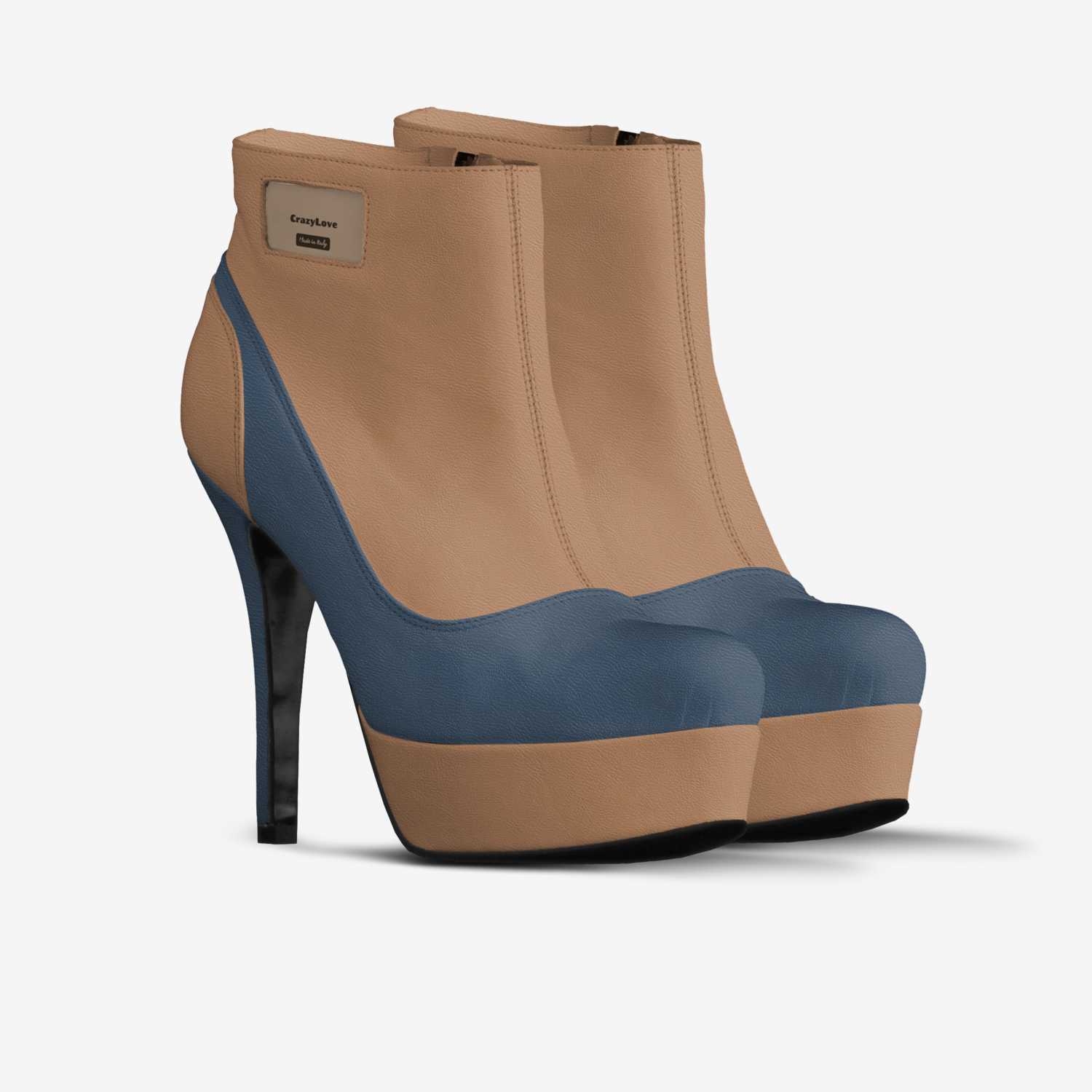 CrazyLove custom made in Italy shoes by Ayesha Hassaum | Double view