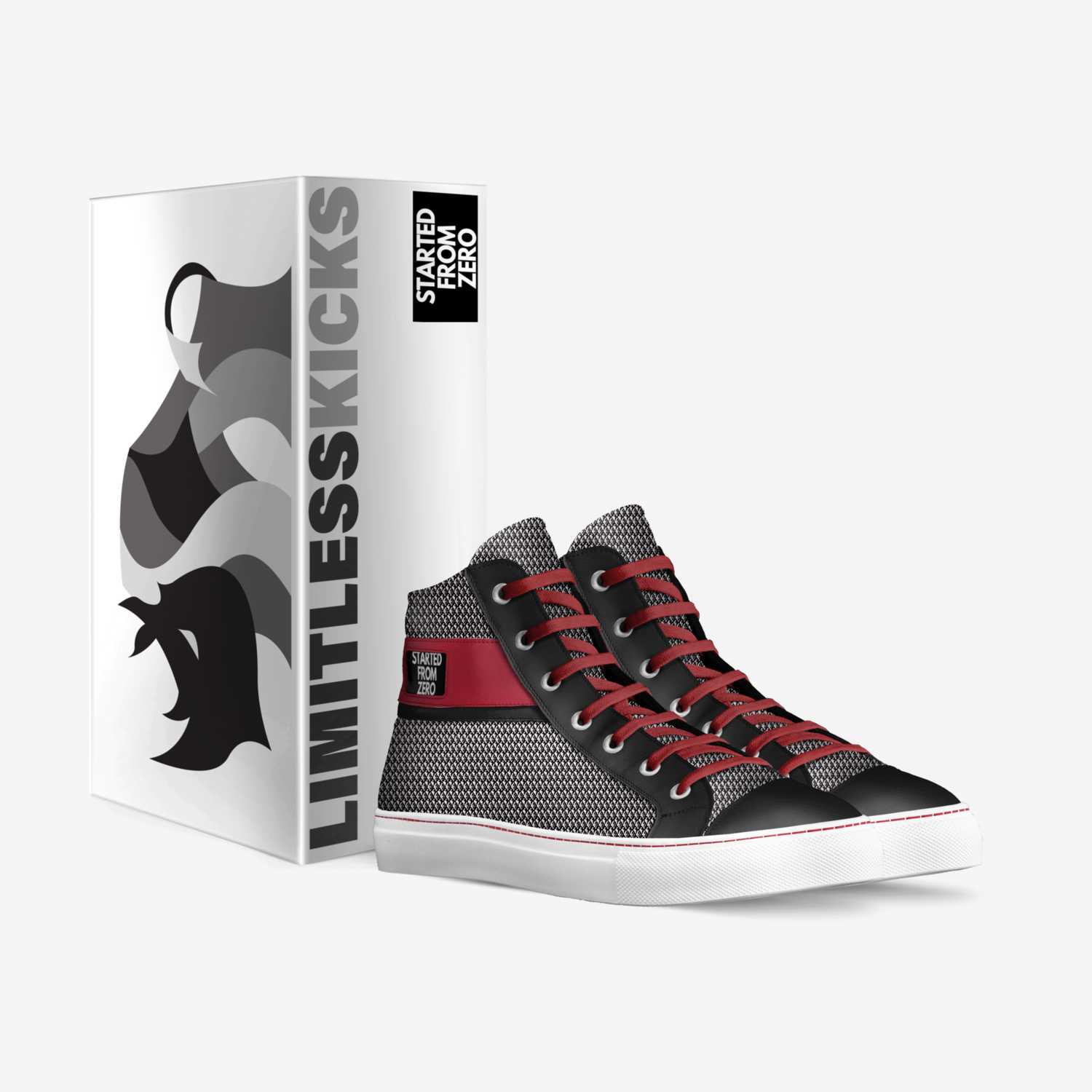 STARTED FROM ZERO custom made in Italy shoes by Limitless Kicks | Box view