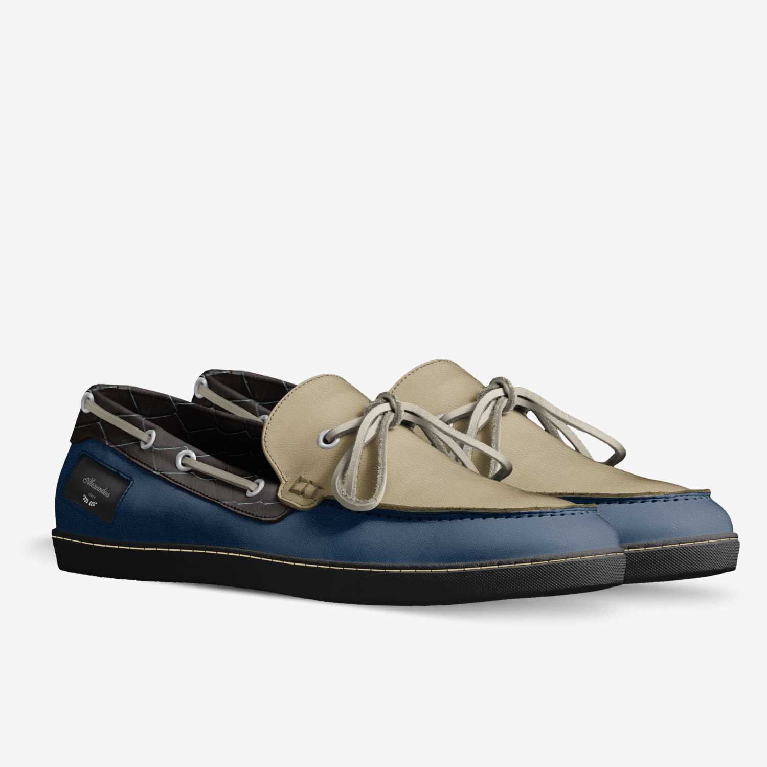 Alexanders custom made in Italy shoes by Darius Alexander | Double view