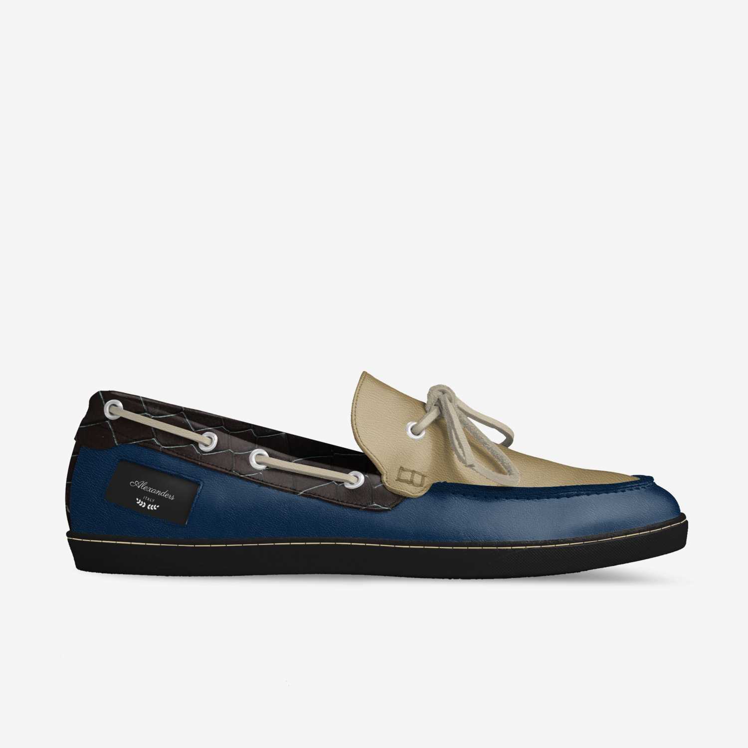 Alexanders custom made in Italy shoes by Darius Alexander | Side view