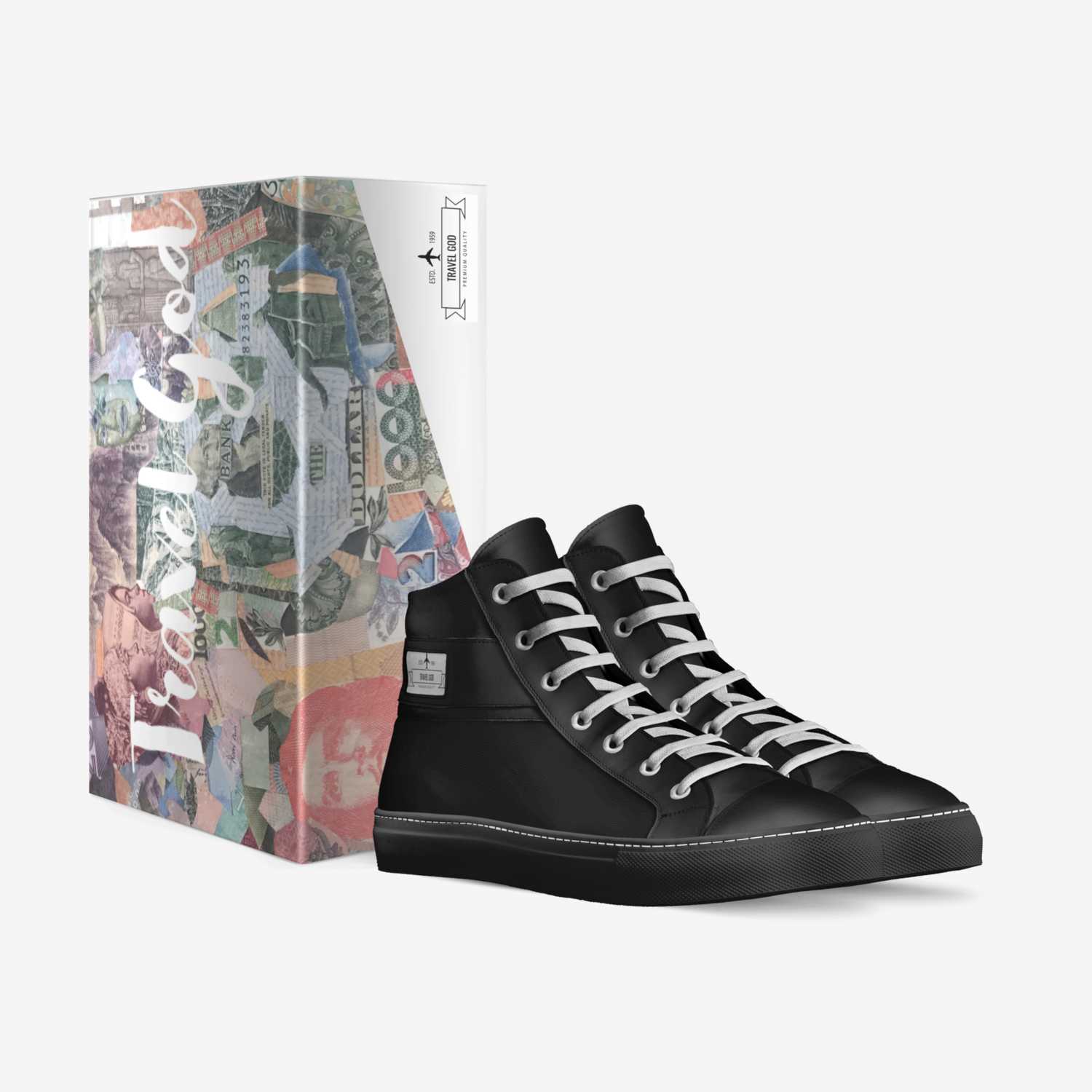 Travel God custom made in Italy shoes by Tommie Sox | Box view