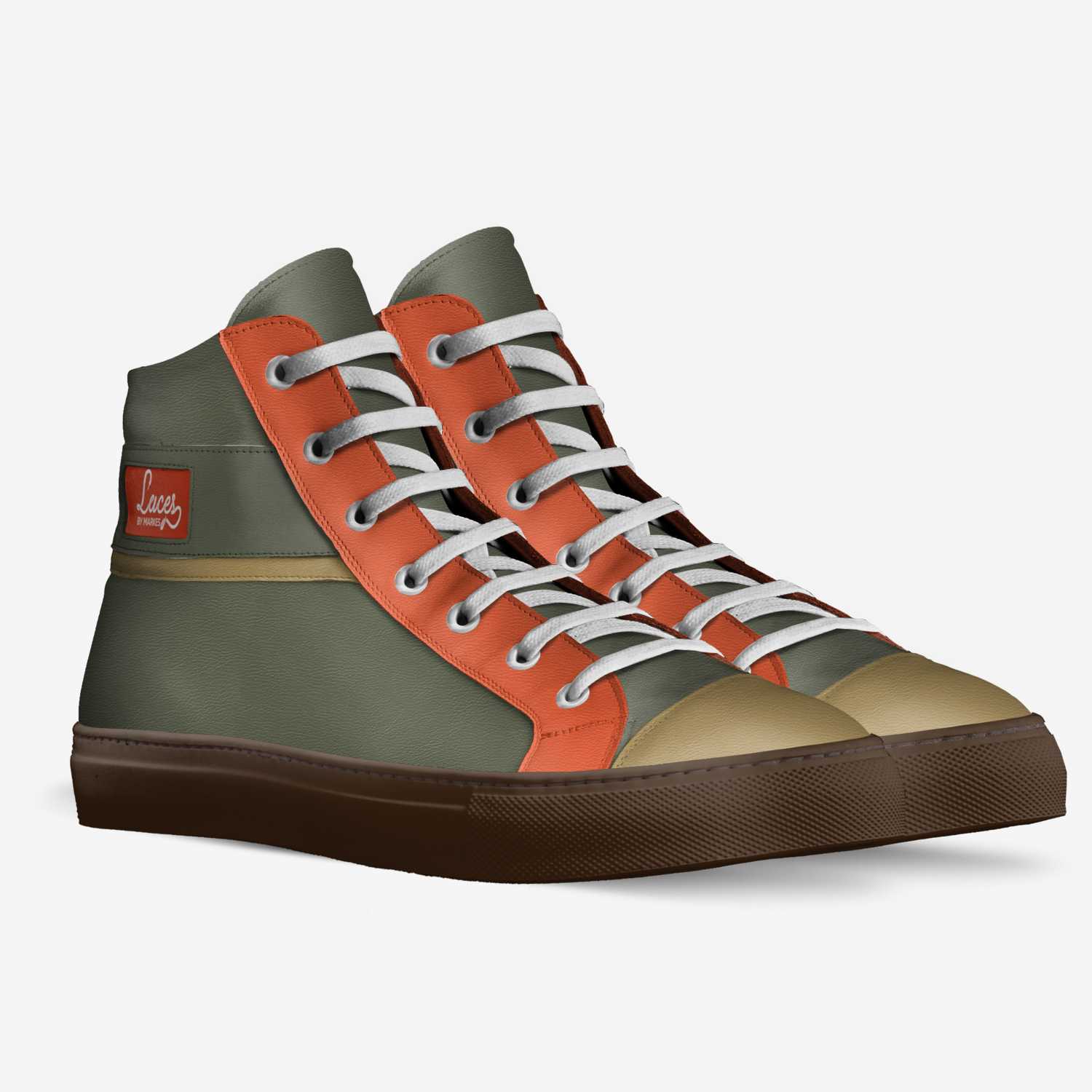 laces by markes custom made in Italy shoes by Agency Aliveshoes | Double view