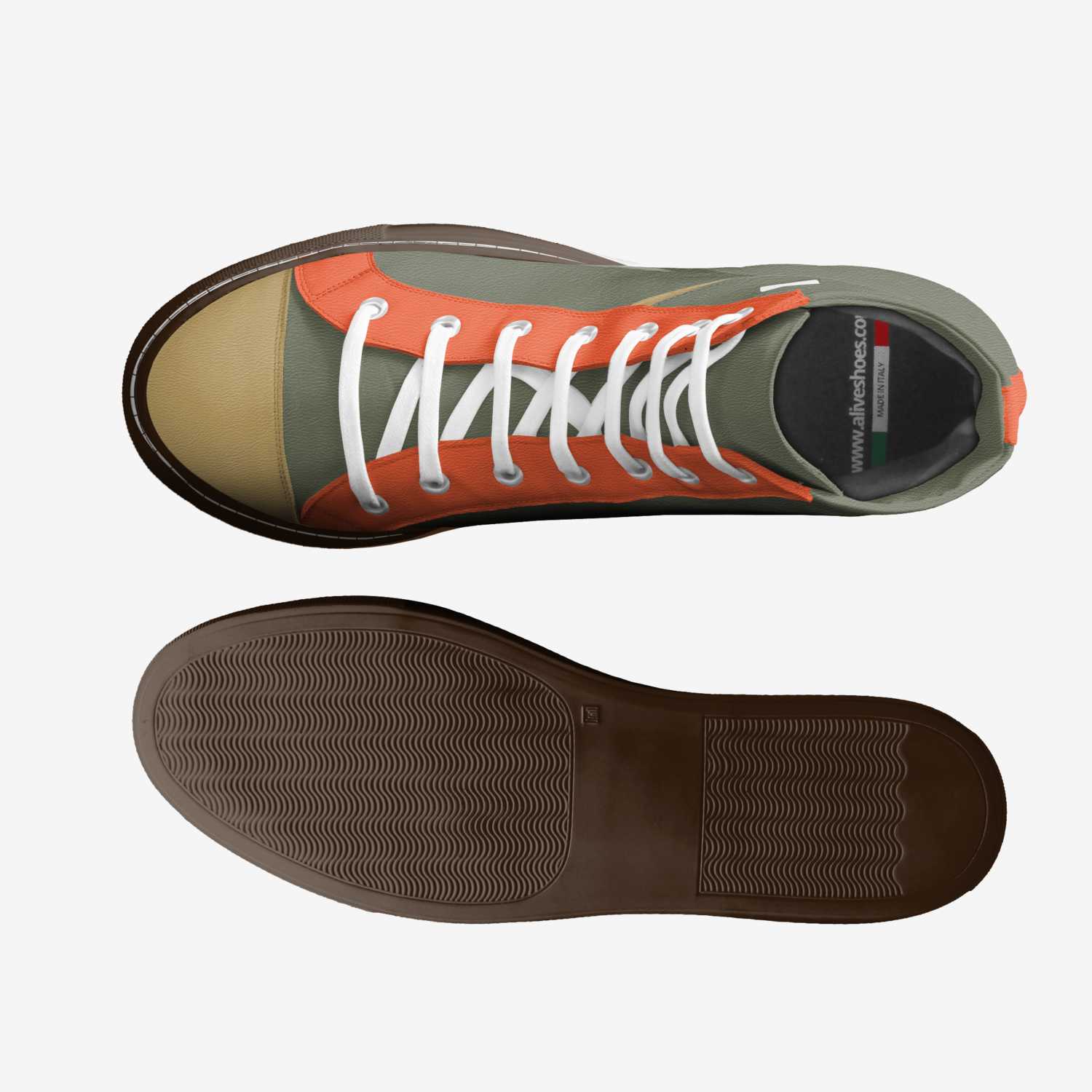 laces by markes custom made in Italy shoes by Agency Aliveshoes | Top view