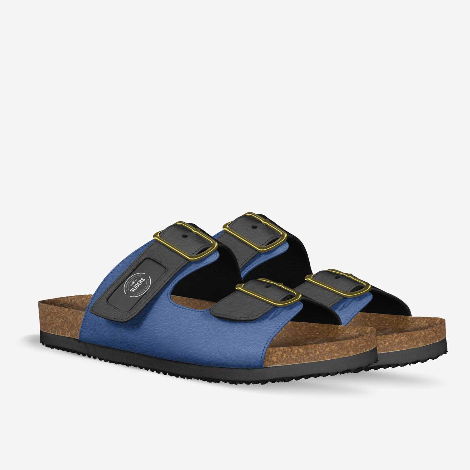Sliders custom made in Italy shoes by Nathan Russell | Double view