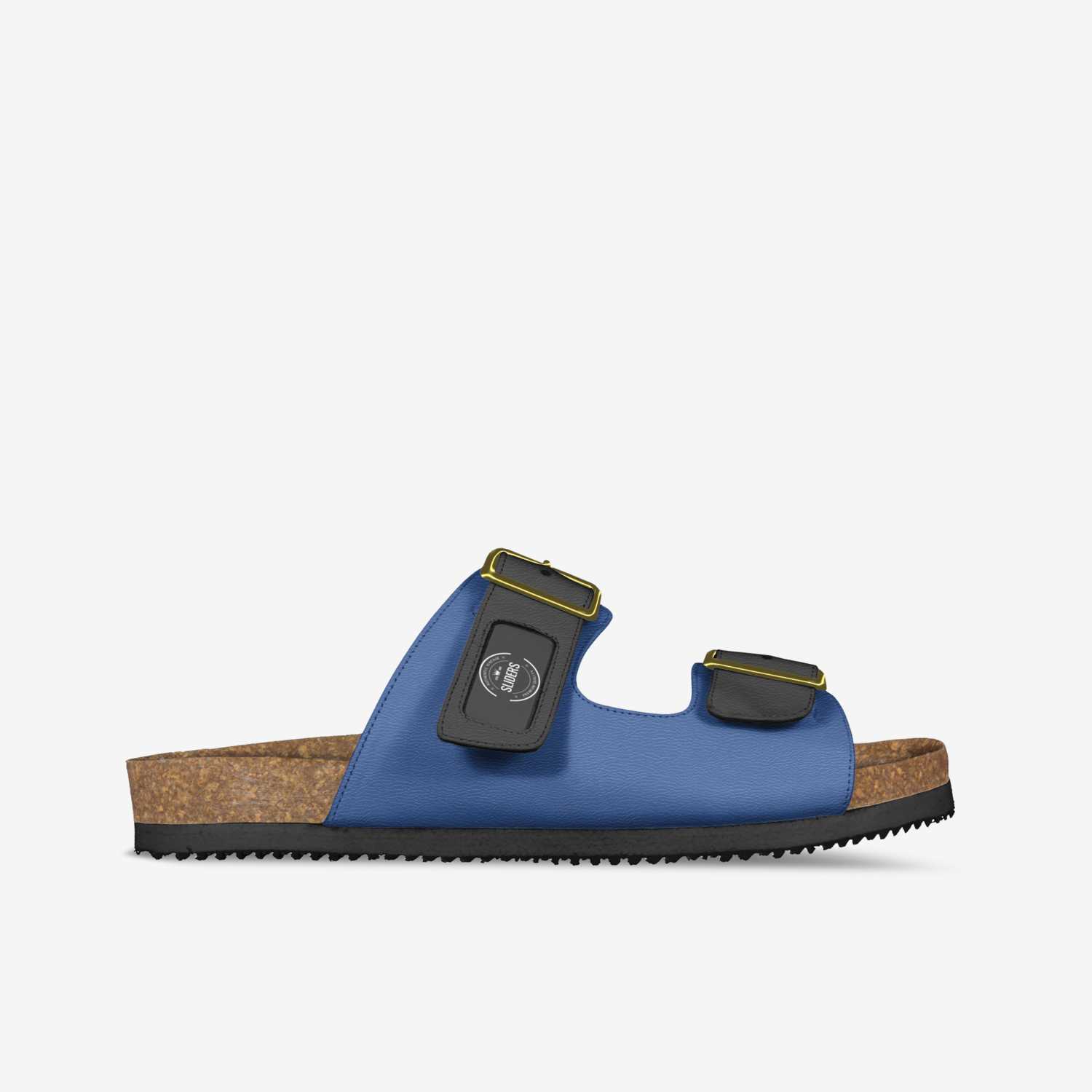 Sliders custom made in Italy shoes by Nathan Russell | Side view