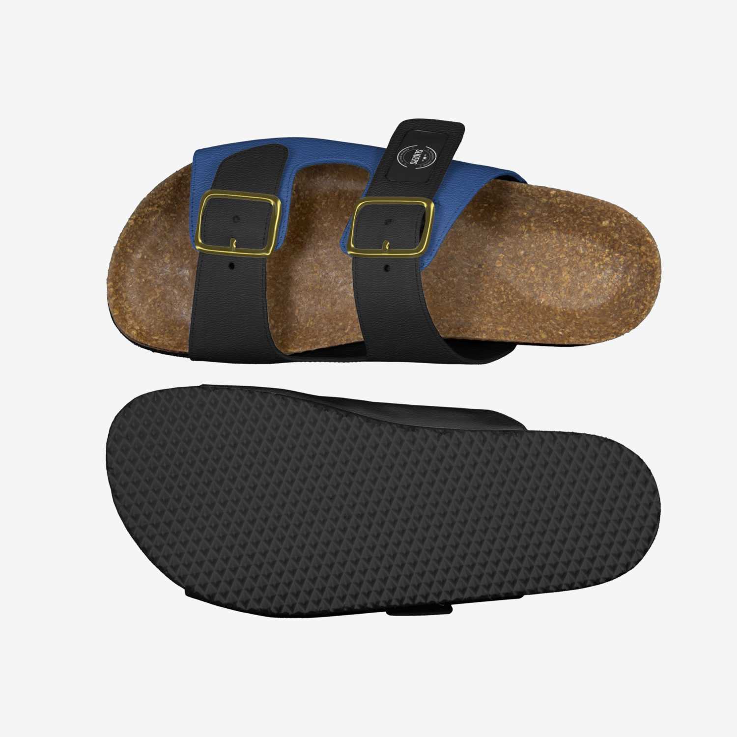 Sliders custom made in Italy shoes by Nathan Russell | Top view
