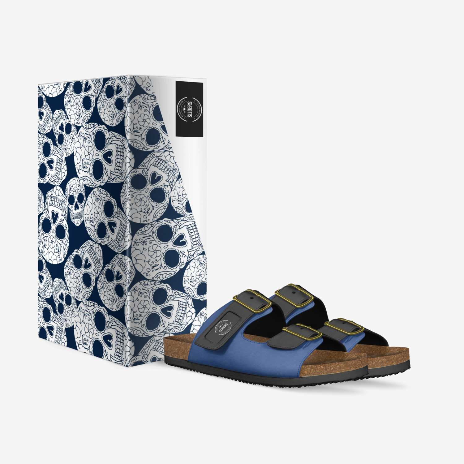 Sliders custom made in Italy shoes by Nathan Russell | Box view