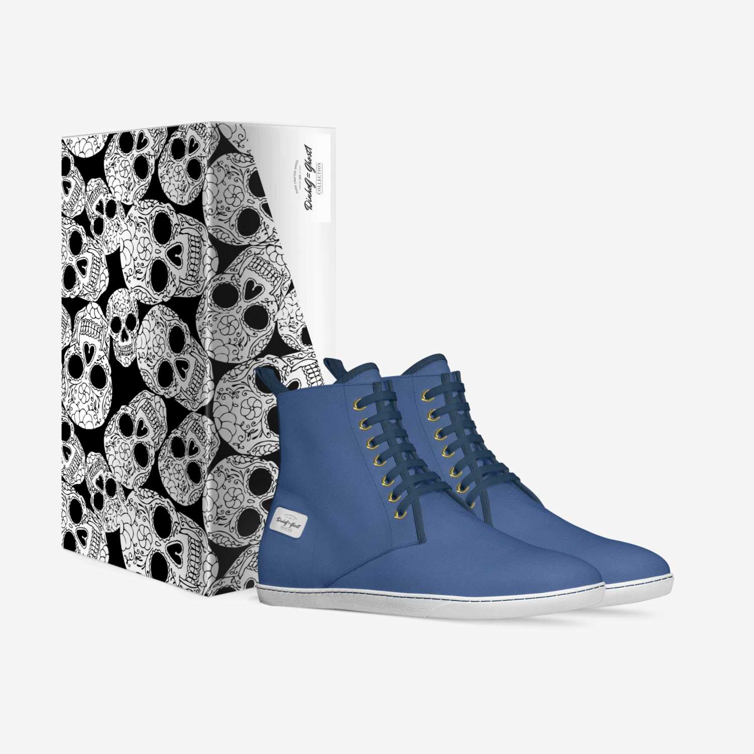 DinhoG = Ghost1 custom made in Italy shoes by Tshepo Mutlaneng | Box view