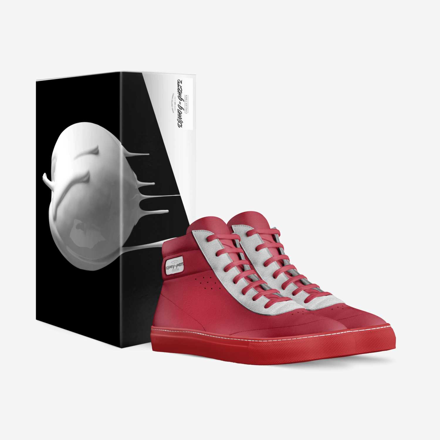 DINHO G = GHOST 2 custom made in Italy shoes by Tshepo Mutlaneng | Box view