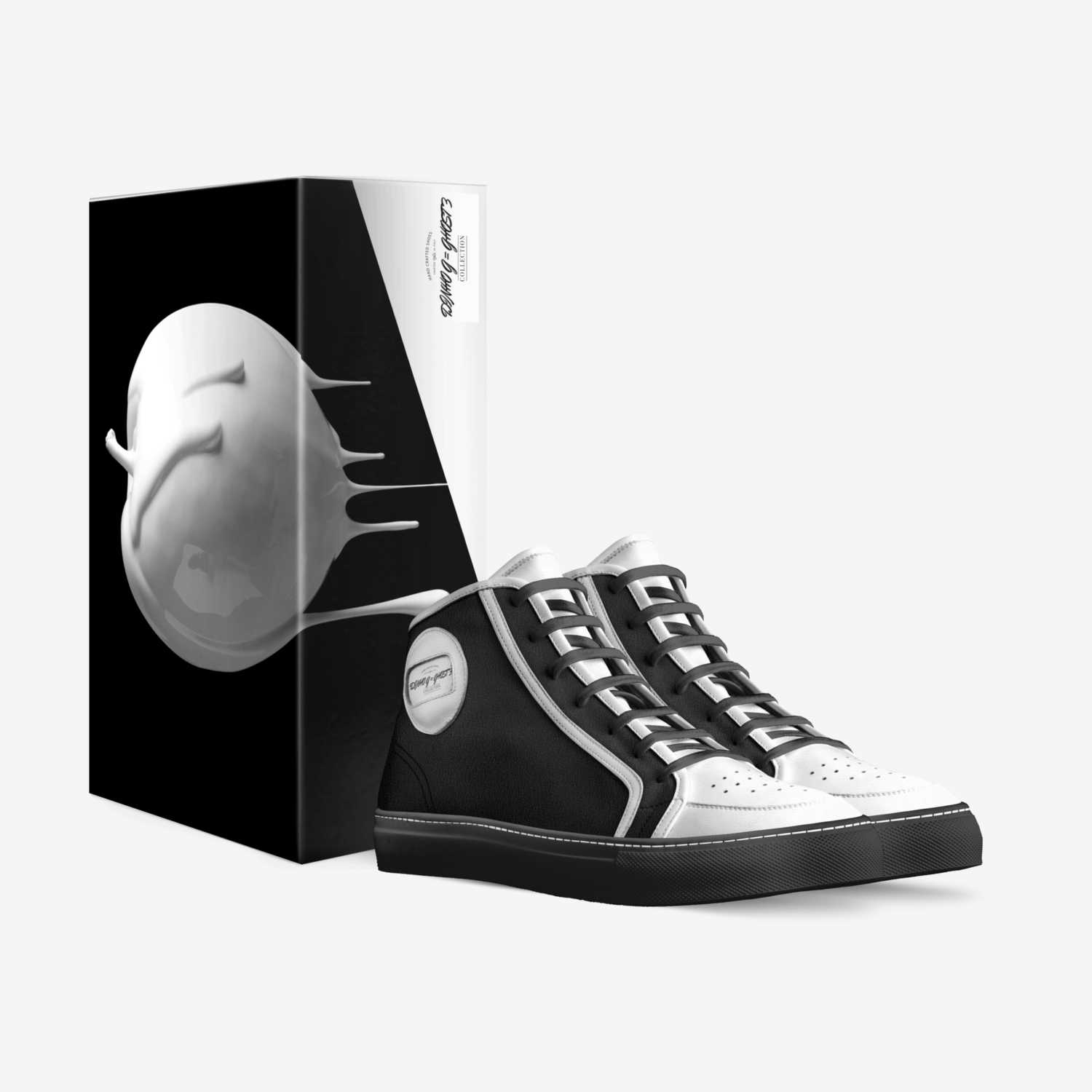 DINHO G = GHOST 3 custom made in Italy shoes by Tshepo Mutlaneng | Box view