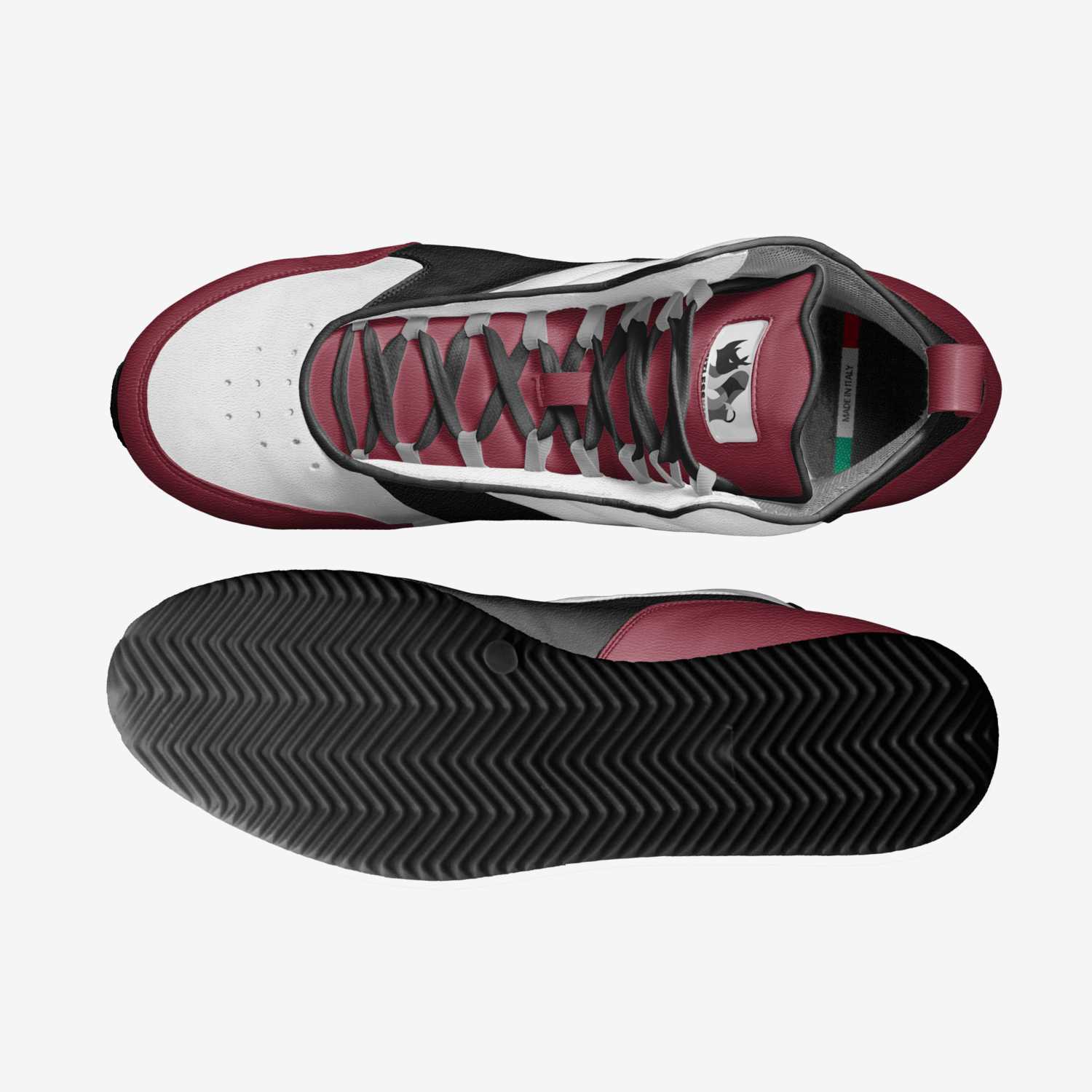 Limitless Reality custom made in Italy shoes by Limitless Kicks | Top view