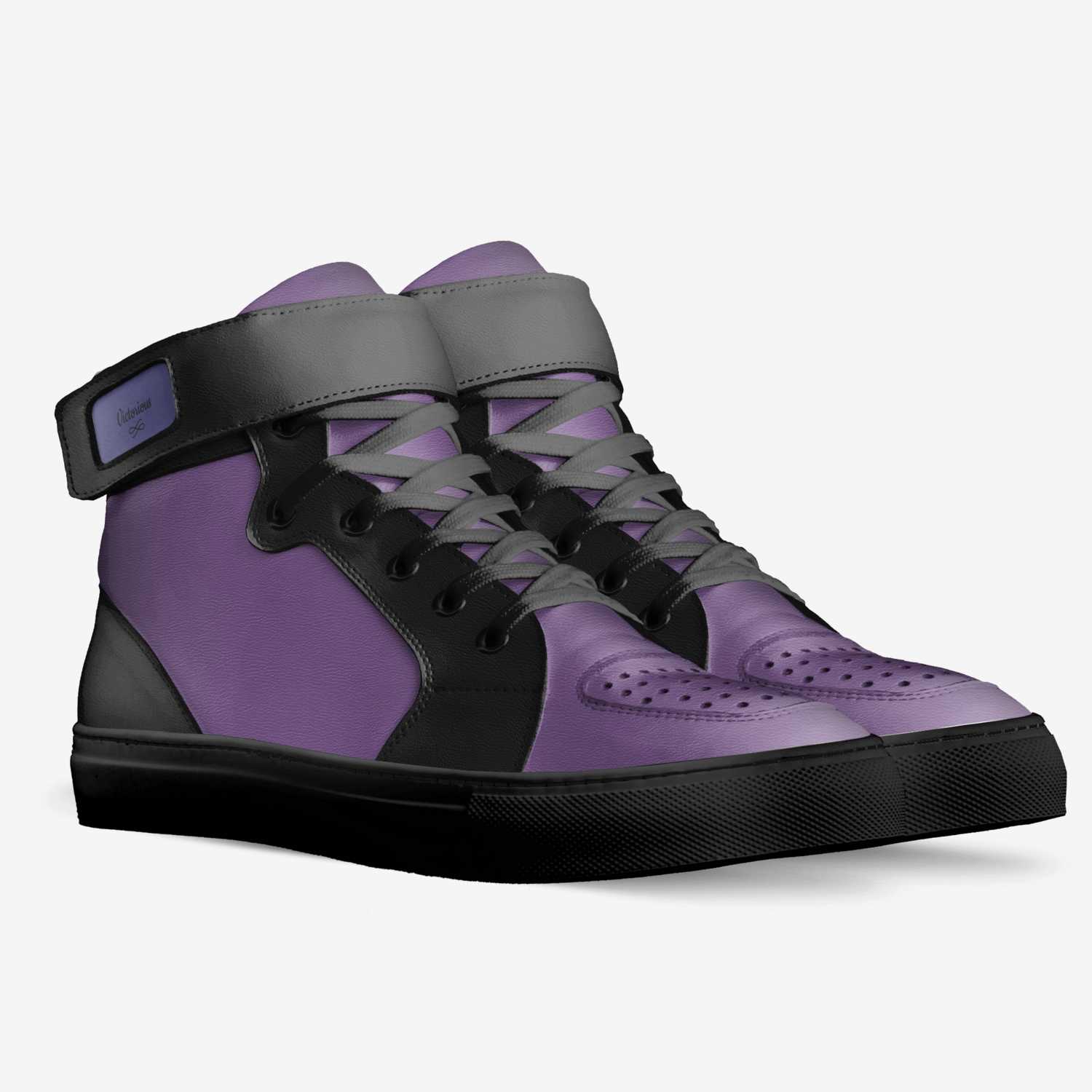 Victorious custom made in Italy shoes by Vickie R Johnson | Double view