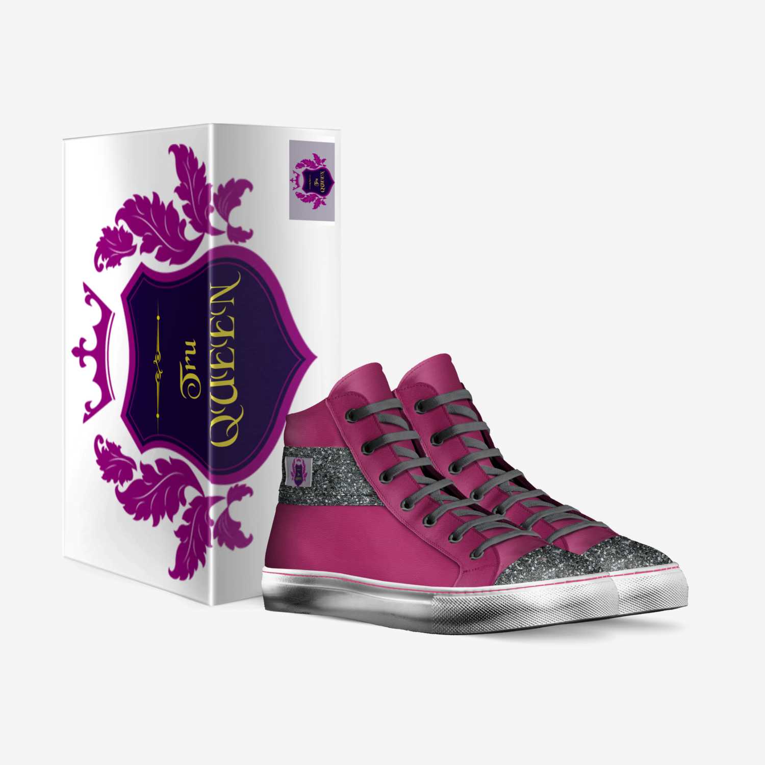 True Queens custom made in Italy shoes by Javorion Coker | Box view
