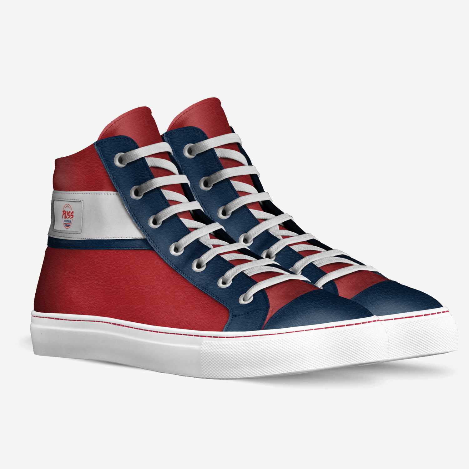 RUSS High Top custom made in Italy shoes by Kjell Karlsson | Double view