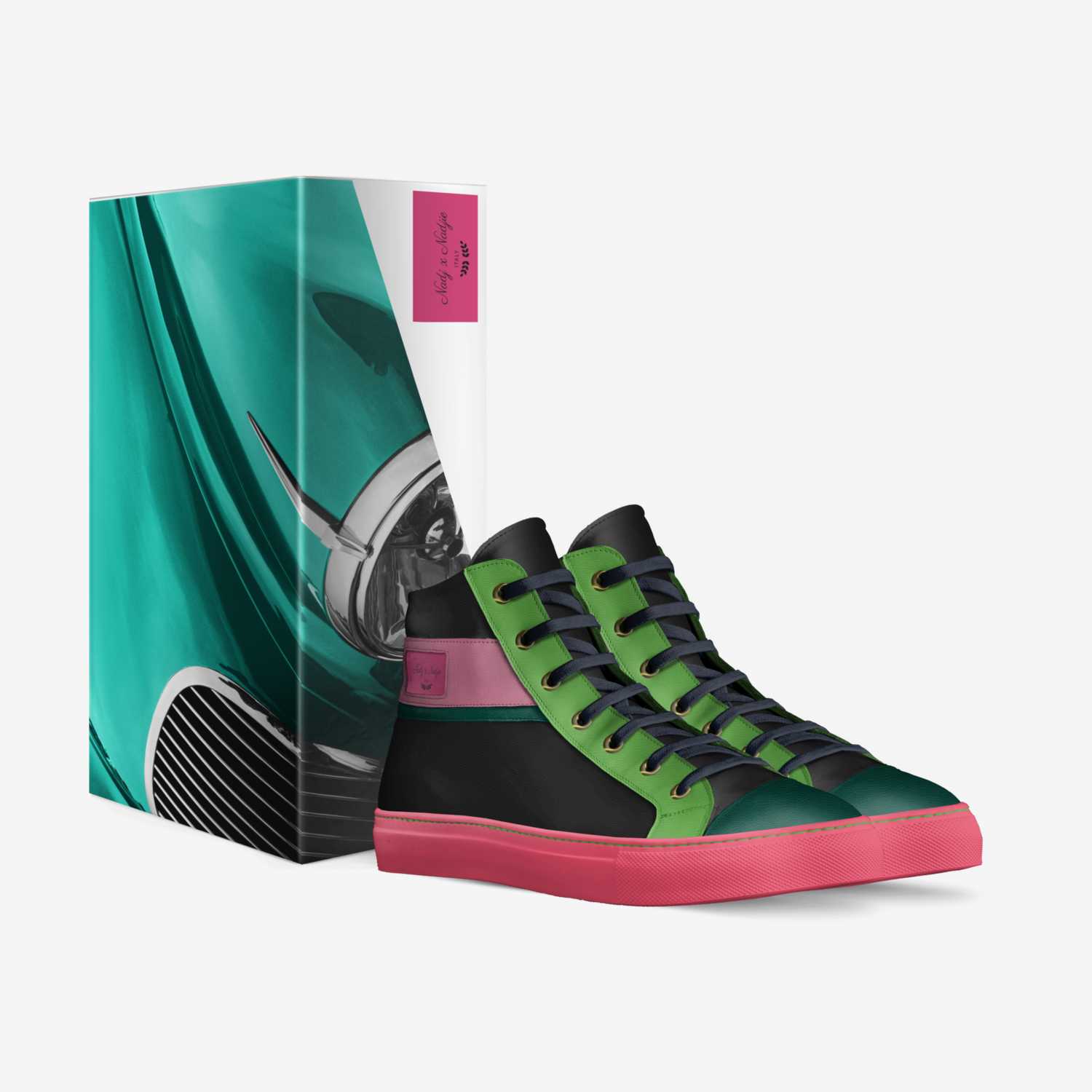 Nadj x Nadjie custom made in Italy shoes by Nadja Burke | Box view