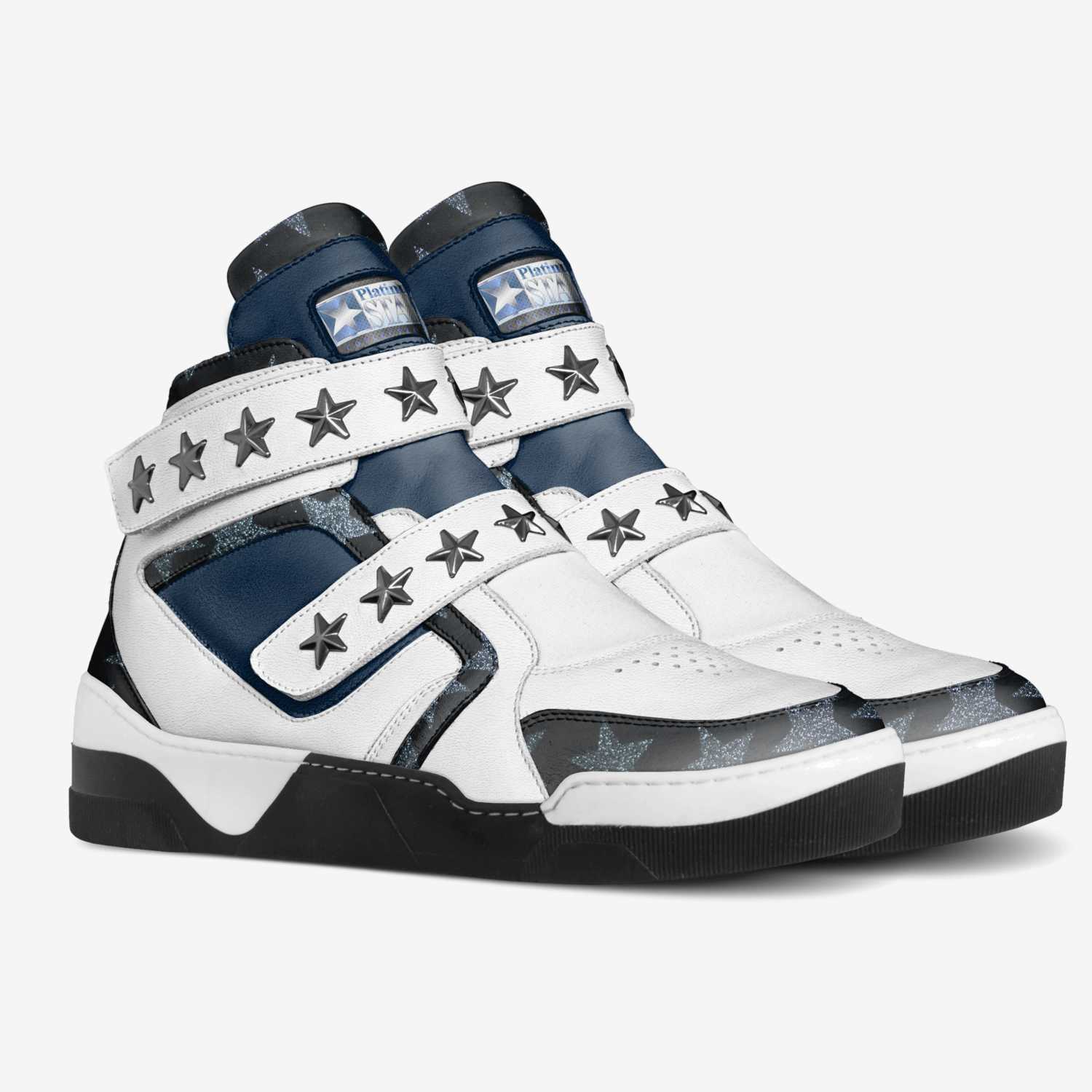 Platinum Star custom made in Italy shoes by Marie Lemelle | Double view