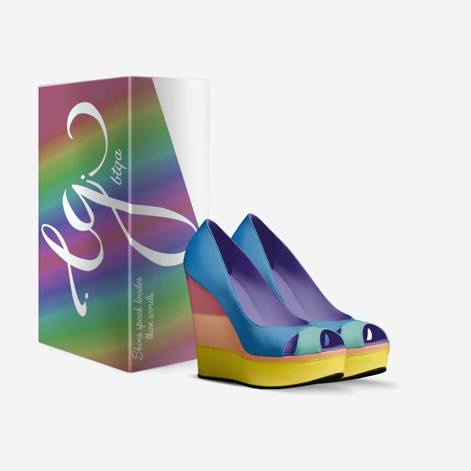 LG BTQA custom made in Italy shoes by Lady Grey | Box view