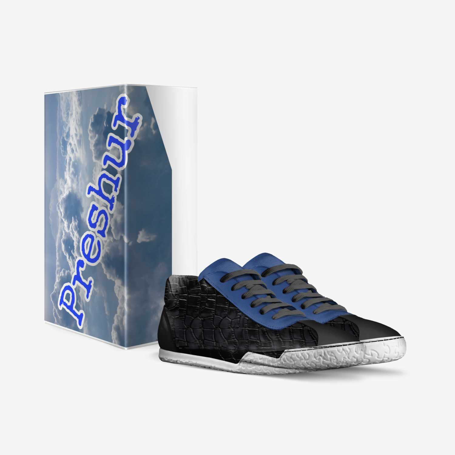 Preshur custom made in Italy shoes by Rashad Abdullah | Box view