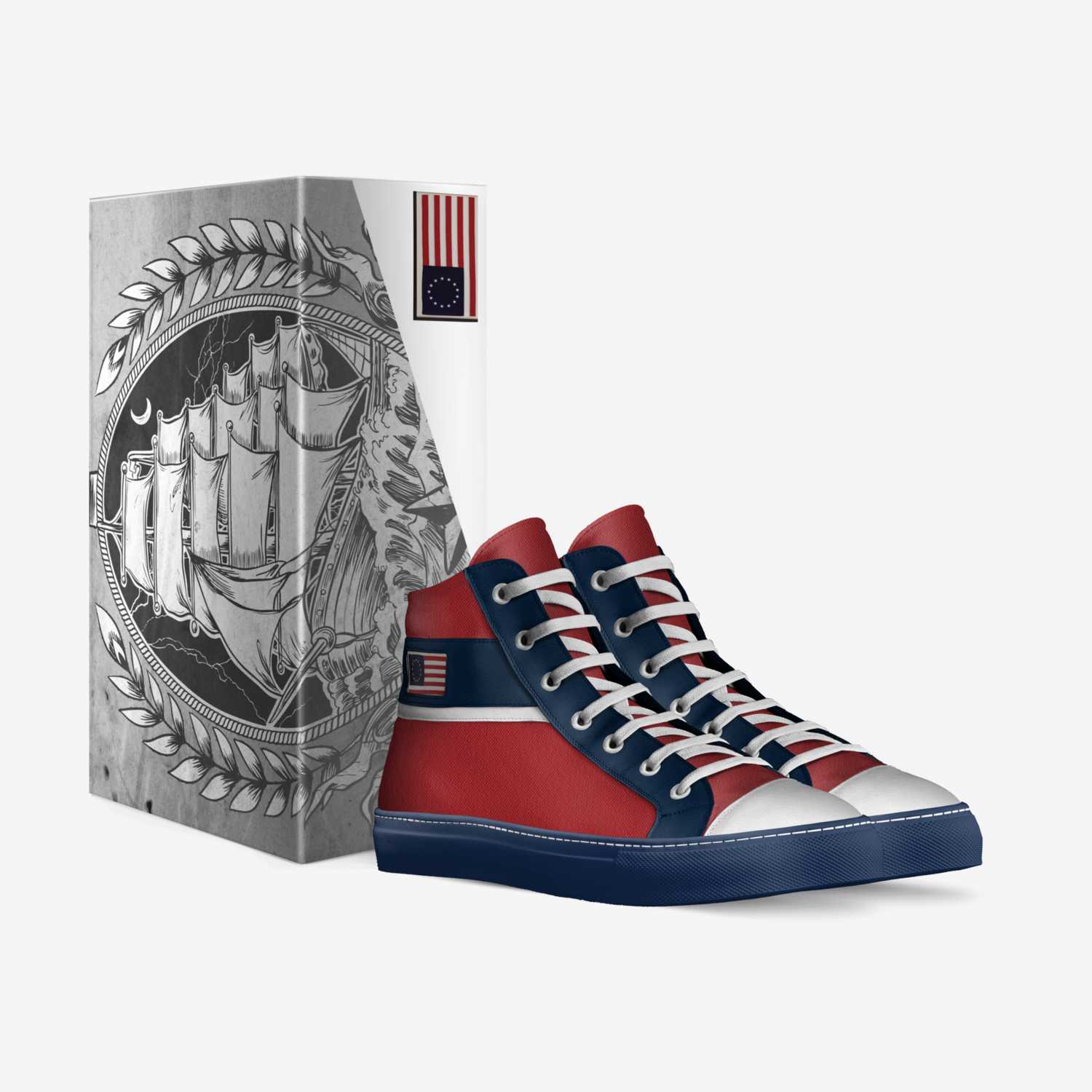 Independence Day  custom made in Italy shoes by Mitchell Mcclain | Box view