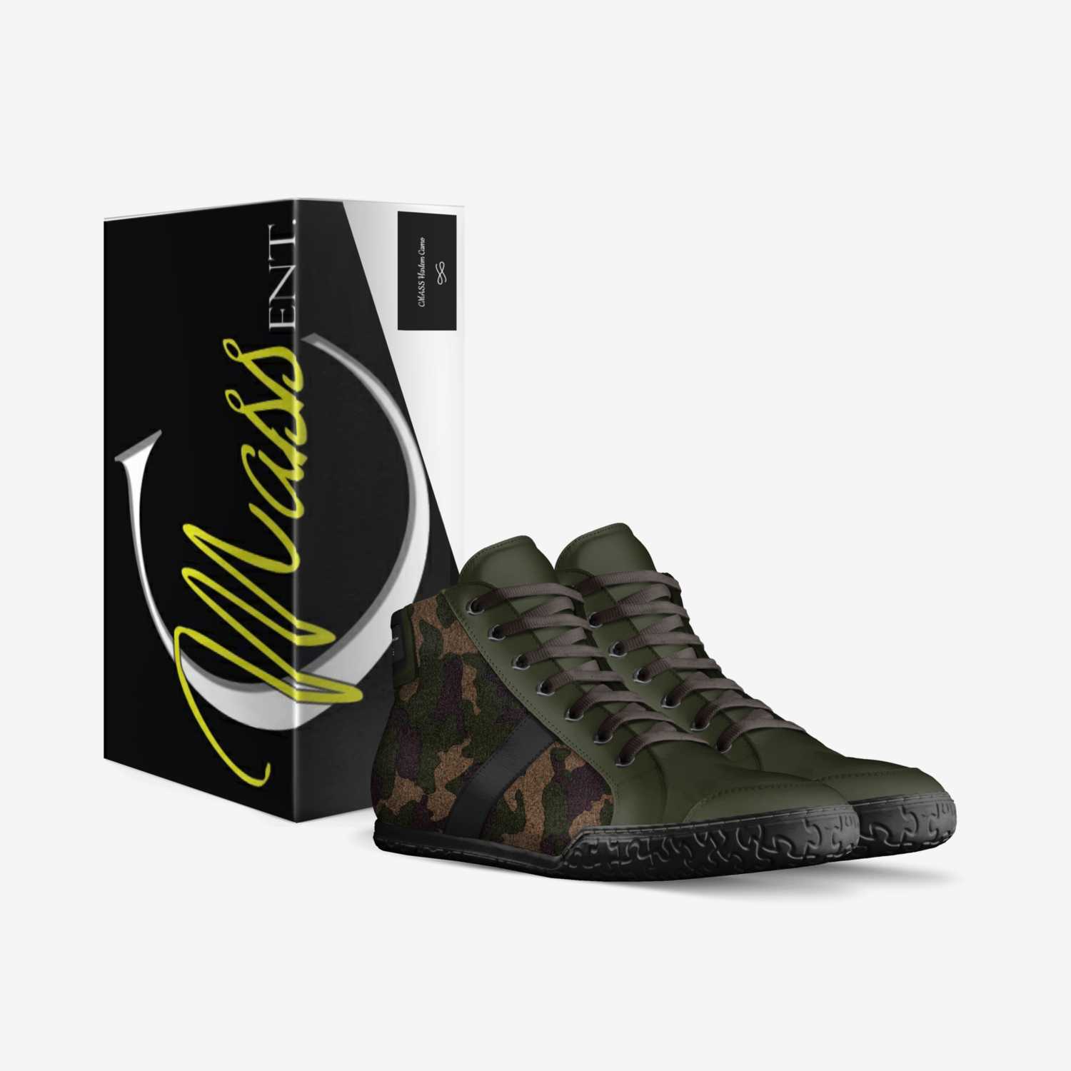 CMASS Harlem Camo custom made in Italy shoes by Charles Massey | Box view