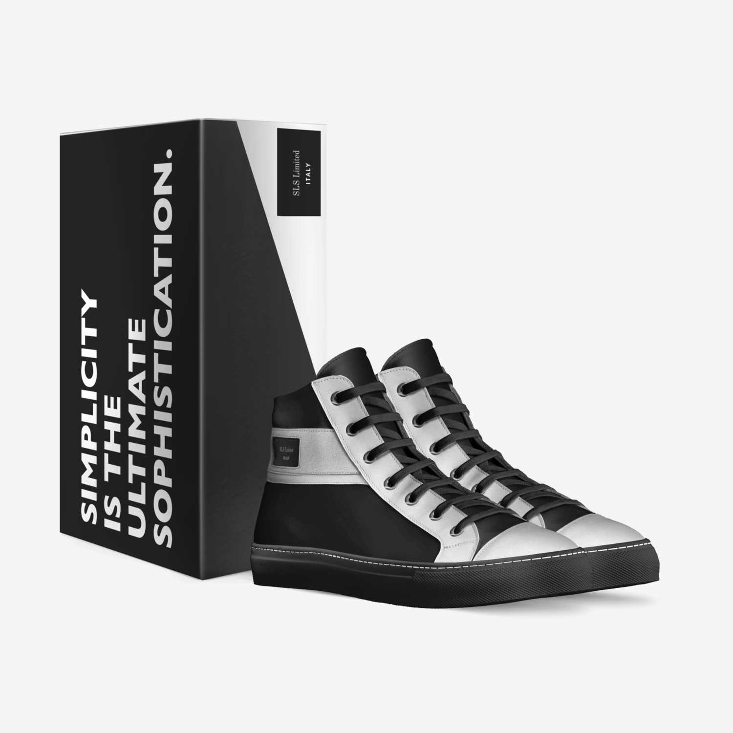 Tuxedo Hi-Top custom made in Italy shoes by Stefan L. Smith | Box view