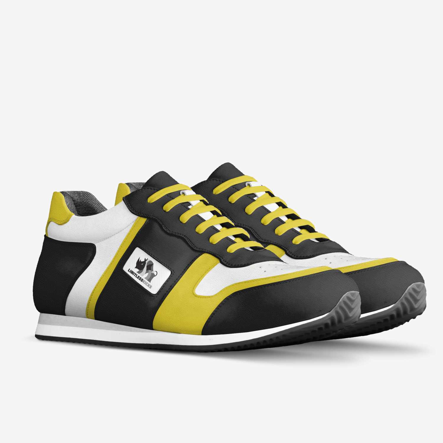 Limitless Yinzer custom made in Italy shoes by Limitless Kicks | Double view