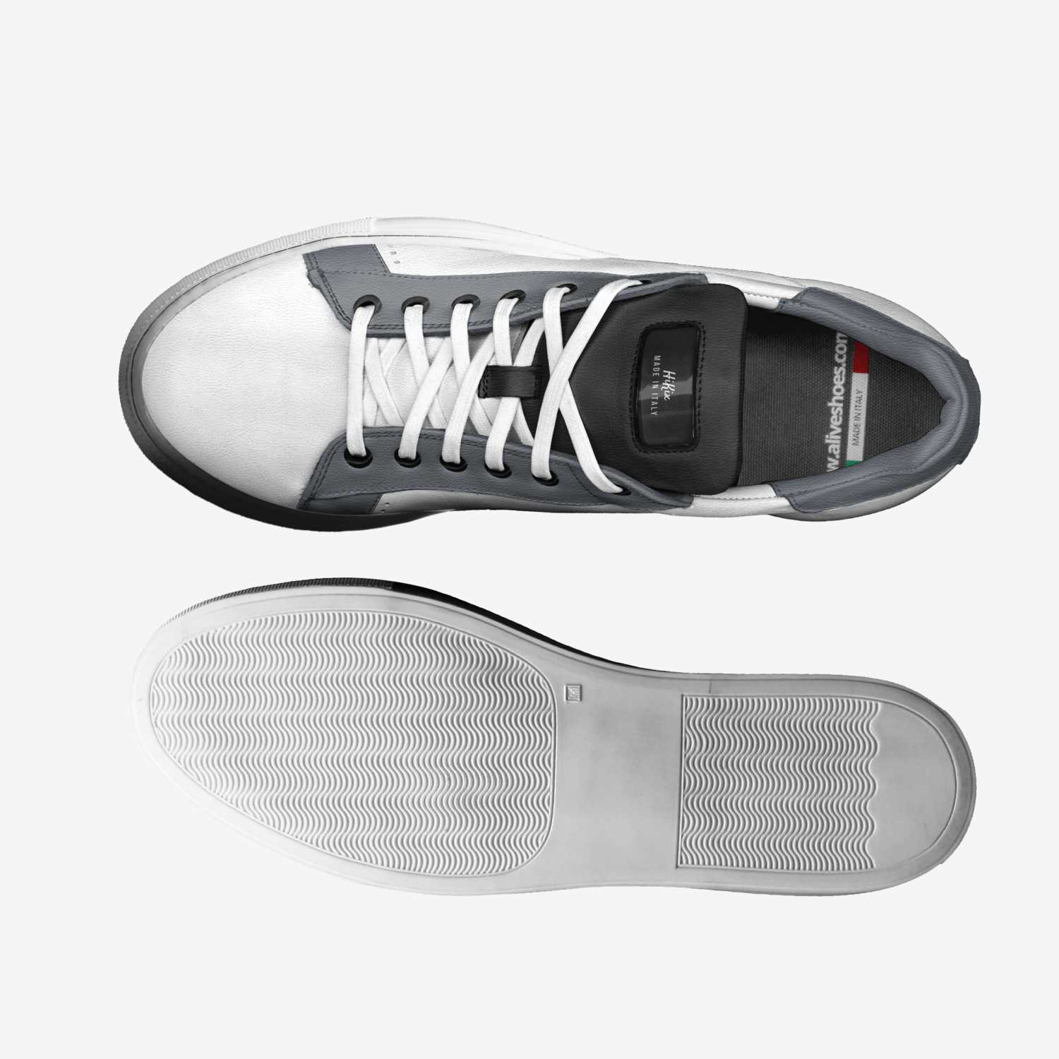 Hi Kix custom made in Italy shoes by Joshua Murray | Top view