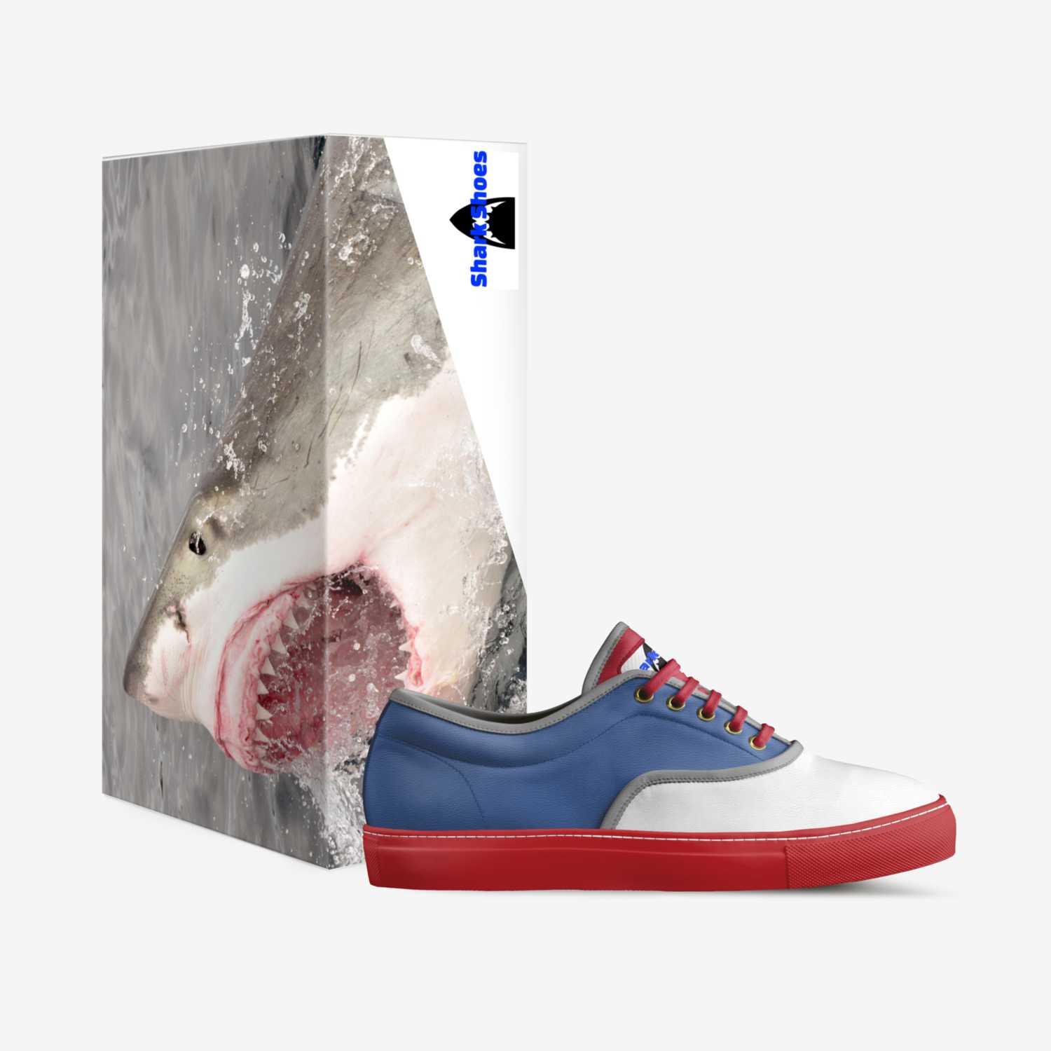 Shark Shoes custom made in Italy shoes by Kevin Barnard | Box view