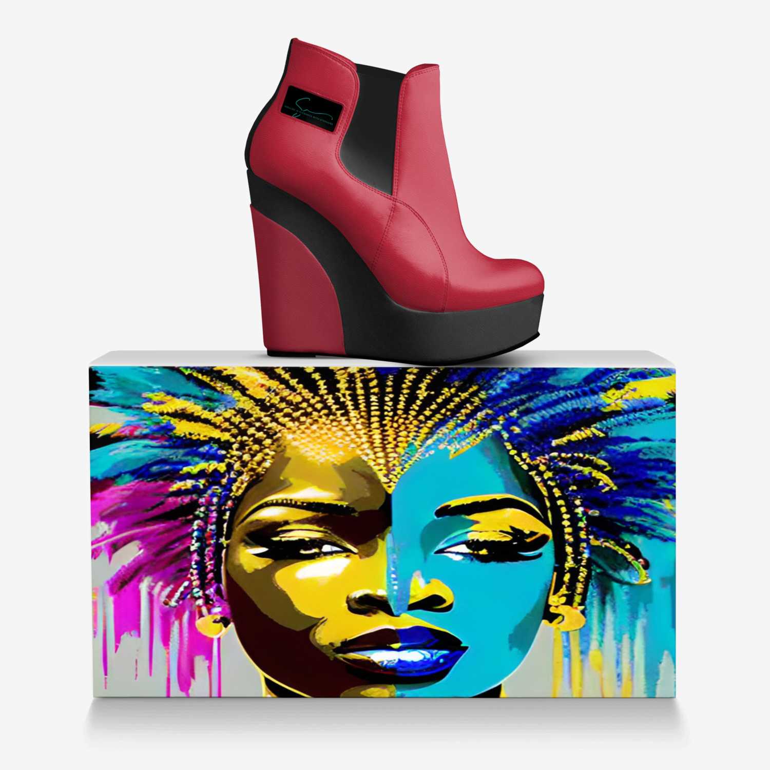 Rose I custom made in Italy shoes by Stephoñe Braswell | Over box view