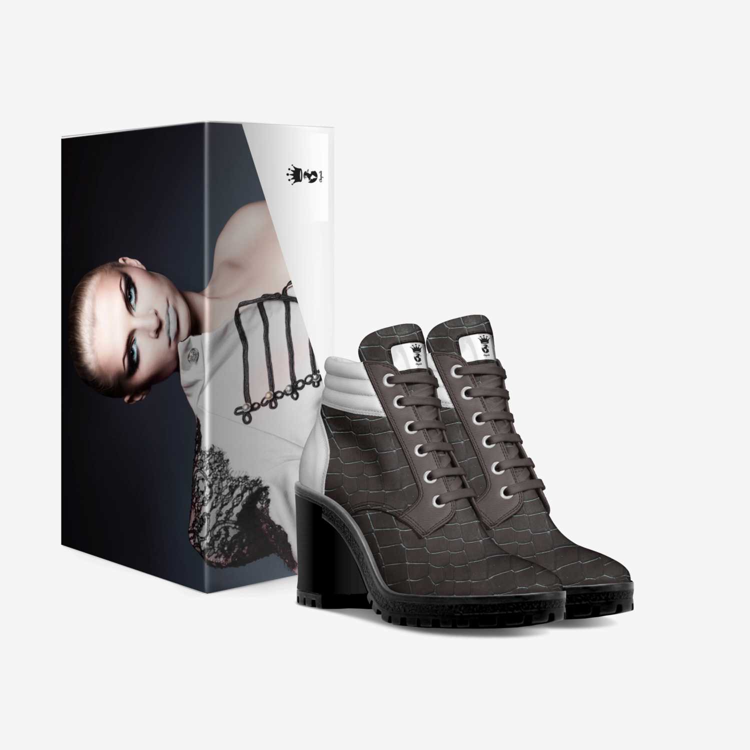 CheqMate- Queen custom made in Italy shoes by Julius Bouler | Box view