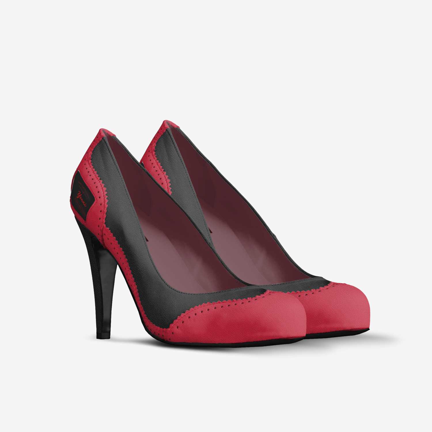 Red Hottt! custom made in Italy shoes by Yonni Obasan | Double view
