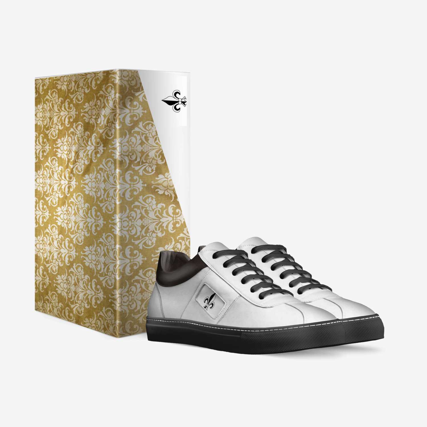 Fleur de Lys custom made in Italy shoes by Christopher John | Box view
