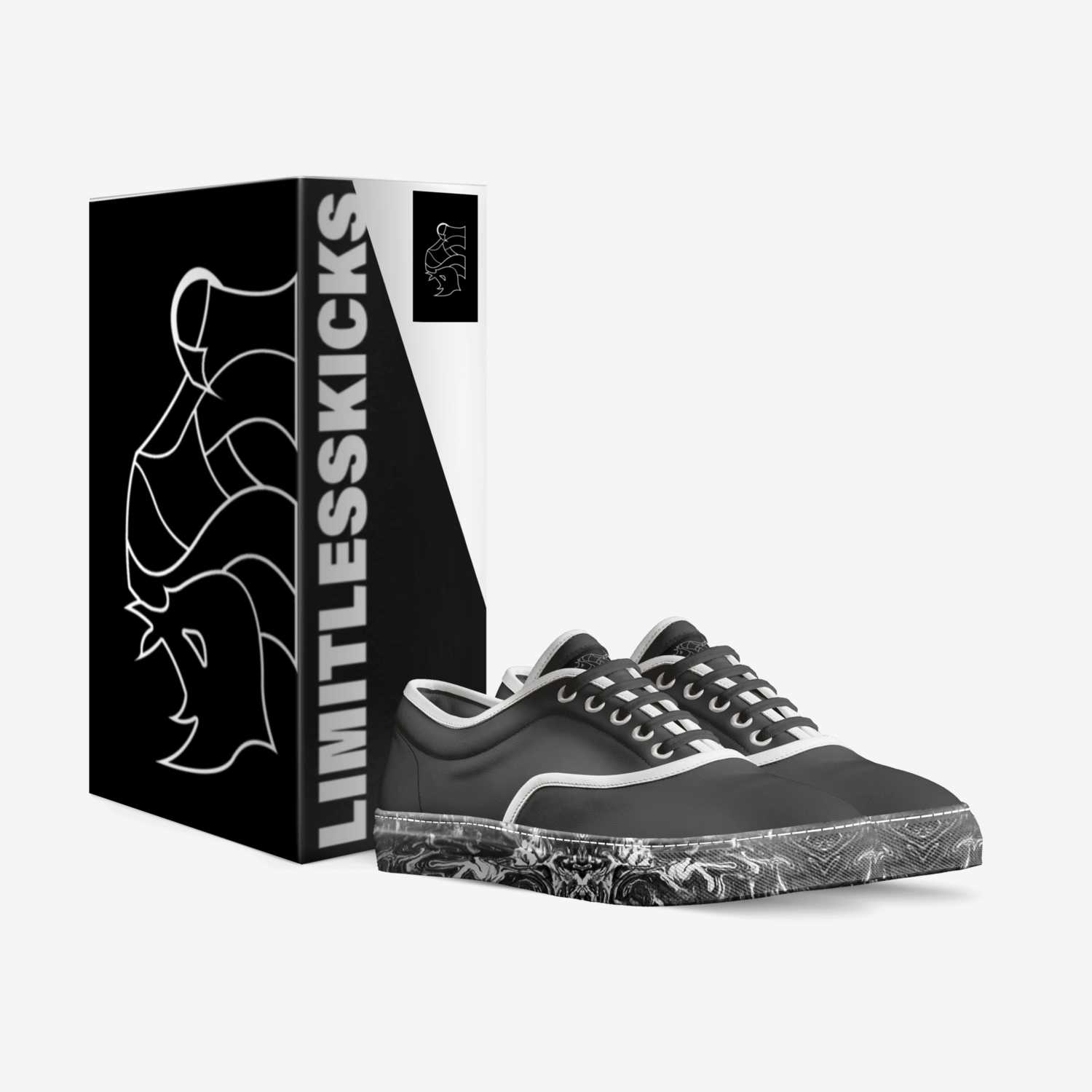 White Rhino custom made in Italy shoes by Limitless Kicks | Box view