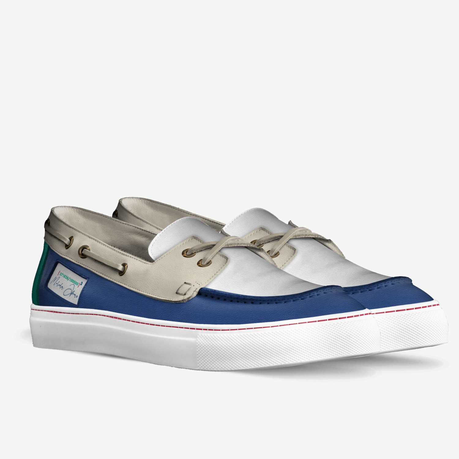 e to the 3rd custom made in Italy shoes by Malcolm Adams | Double view