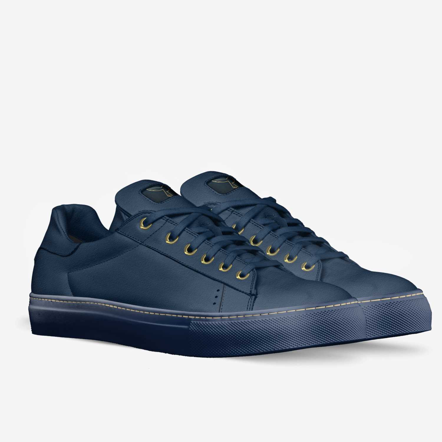 Blue Sole custom made in Italy shoes by Marcus Brooks | Double view