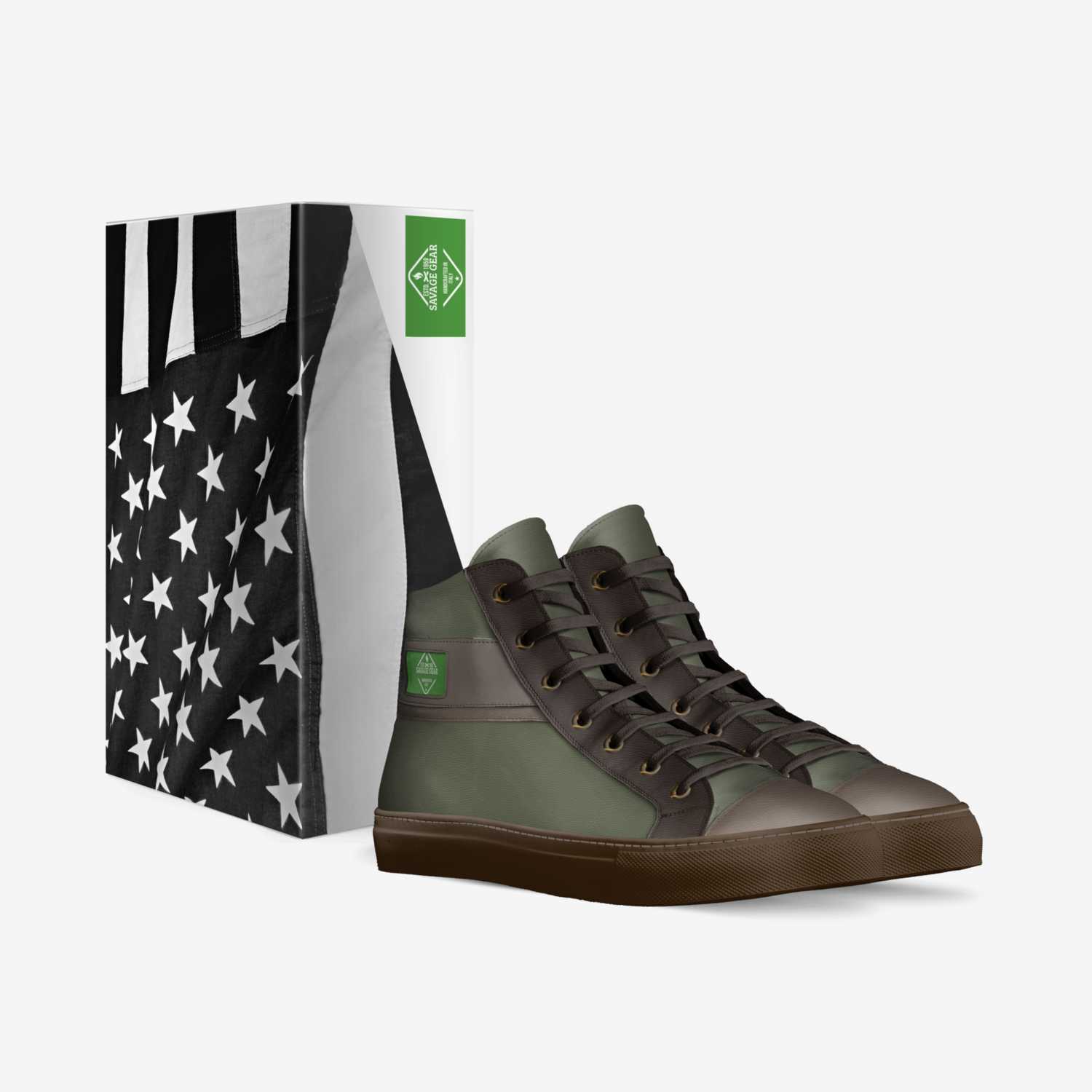 svg GEAR custom made in Italy shoes by Samuel Savage | Box view