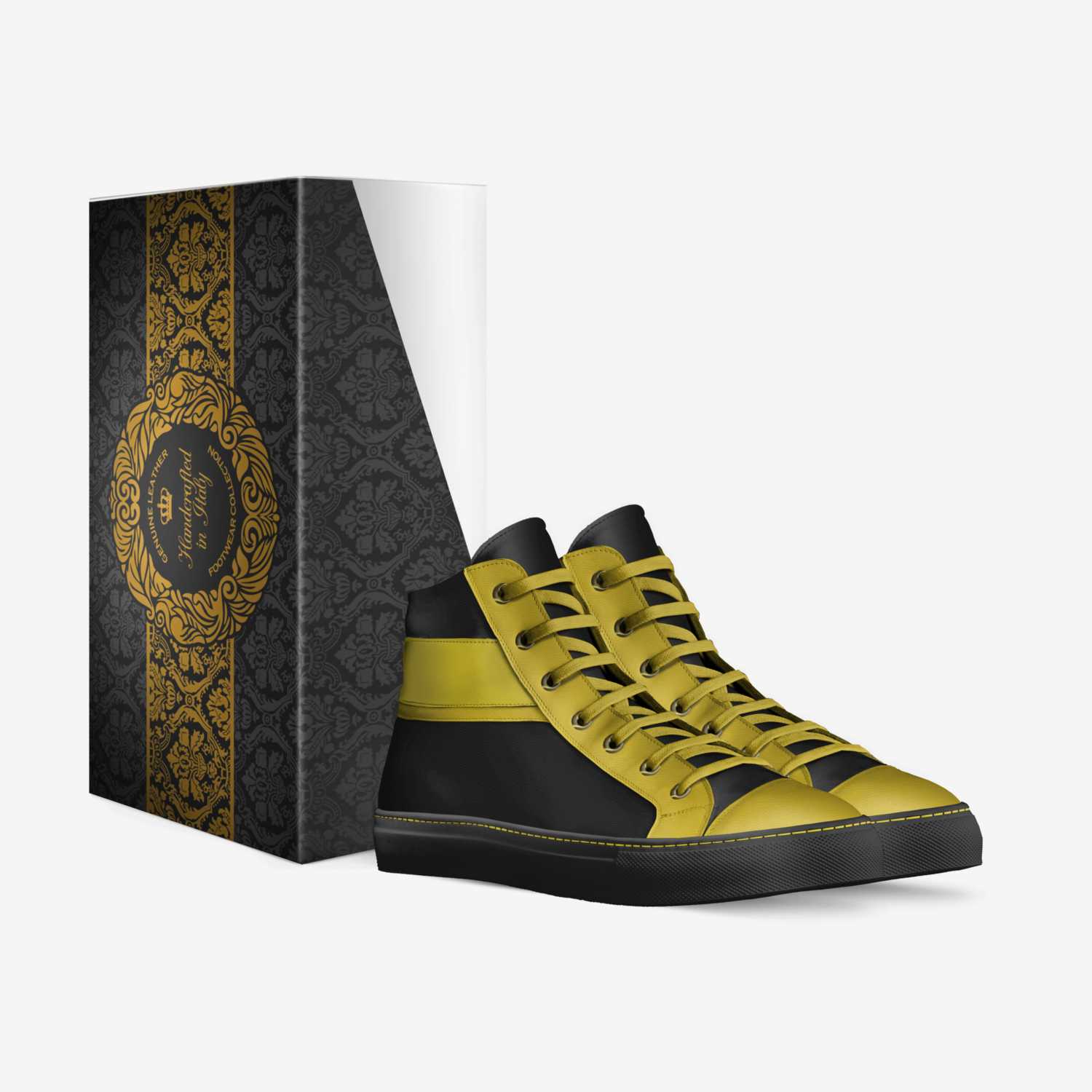 King wear custom made in Italy shoes by Alan Davis | Box view