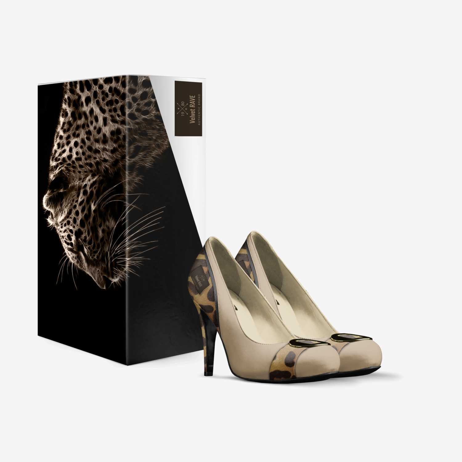 Velvet RAVE custom made in Italy shoes by Shantae Esannason | Box view
