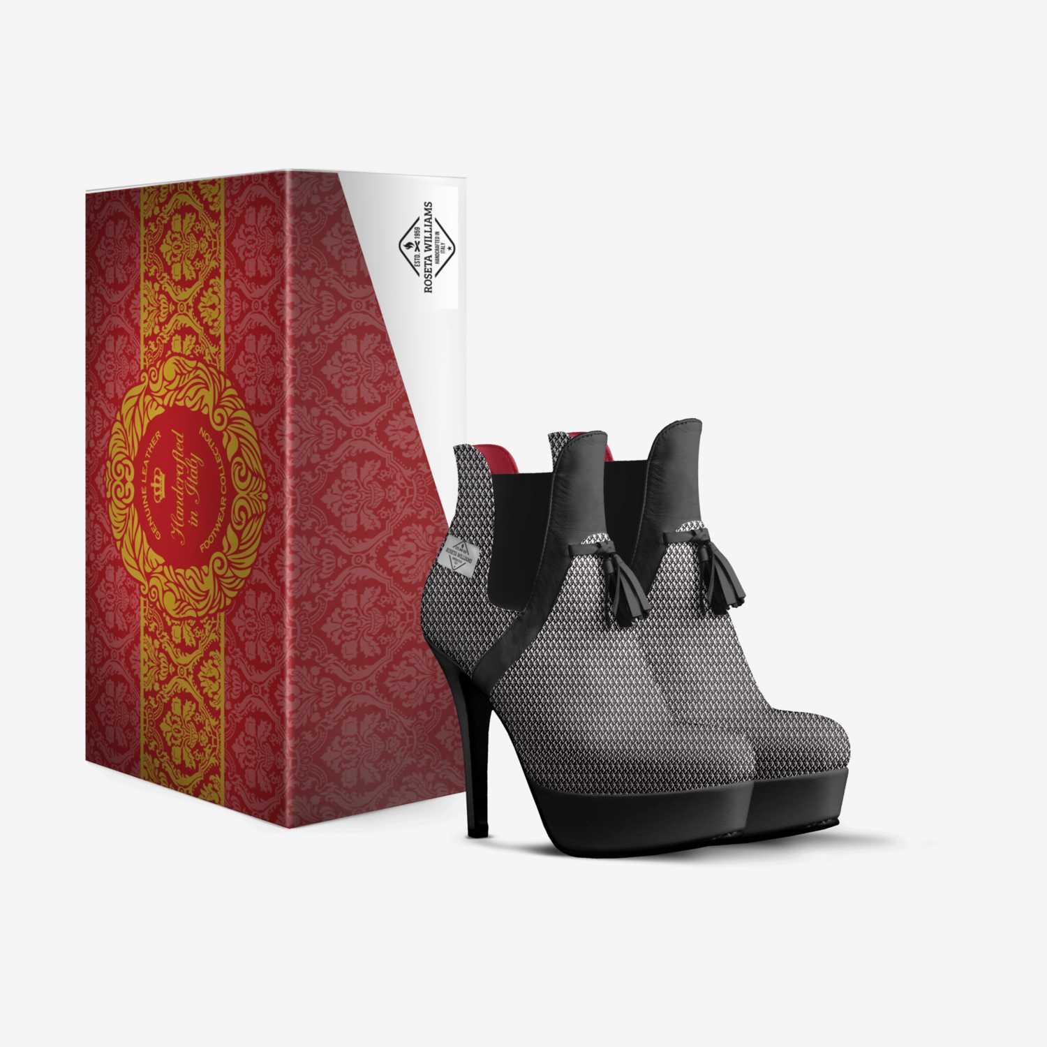 Roseta custom made in Italy shoes by Roseta Williams | Box view