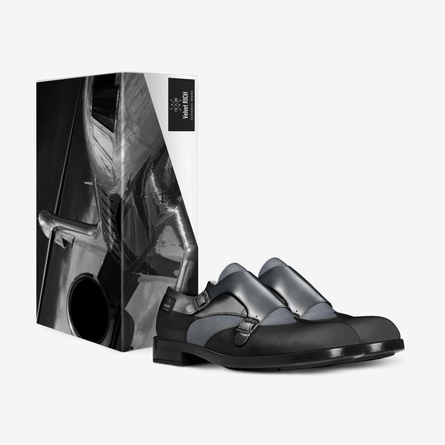 Velvet RICH custom made in Italy shoes by Shantae Esannason | Box view