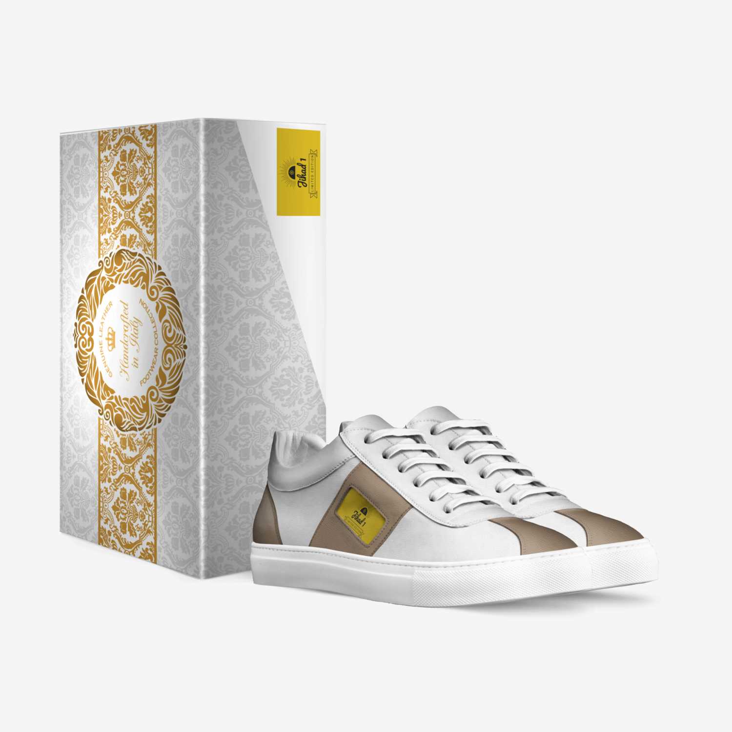 Jihad 1 custom made in Italy shoes by Luqman | Box view