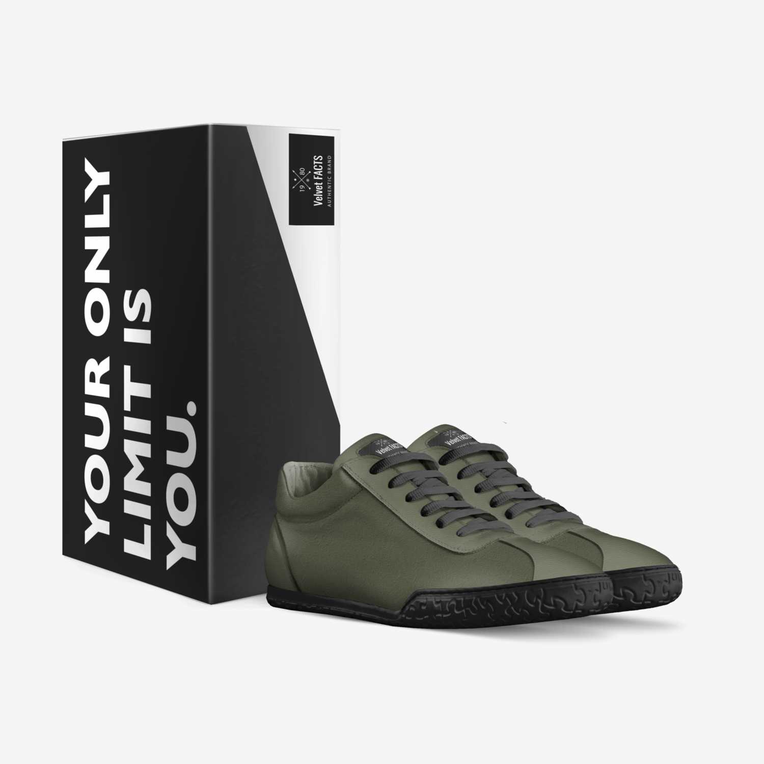 Velvet FACTS custom made in Italy shoes by Shantae Esannason | Box view