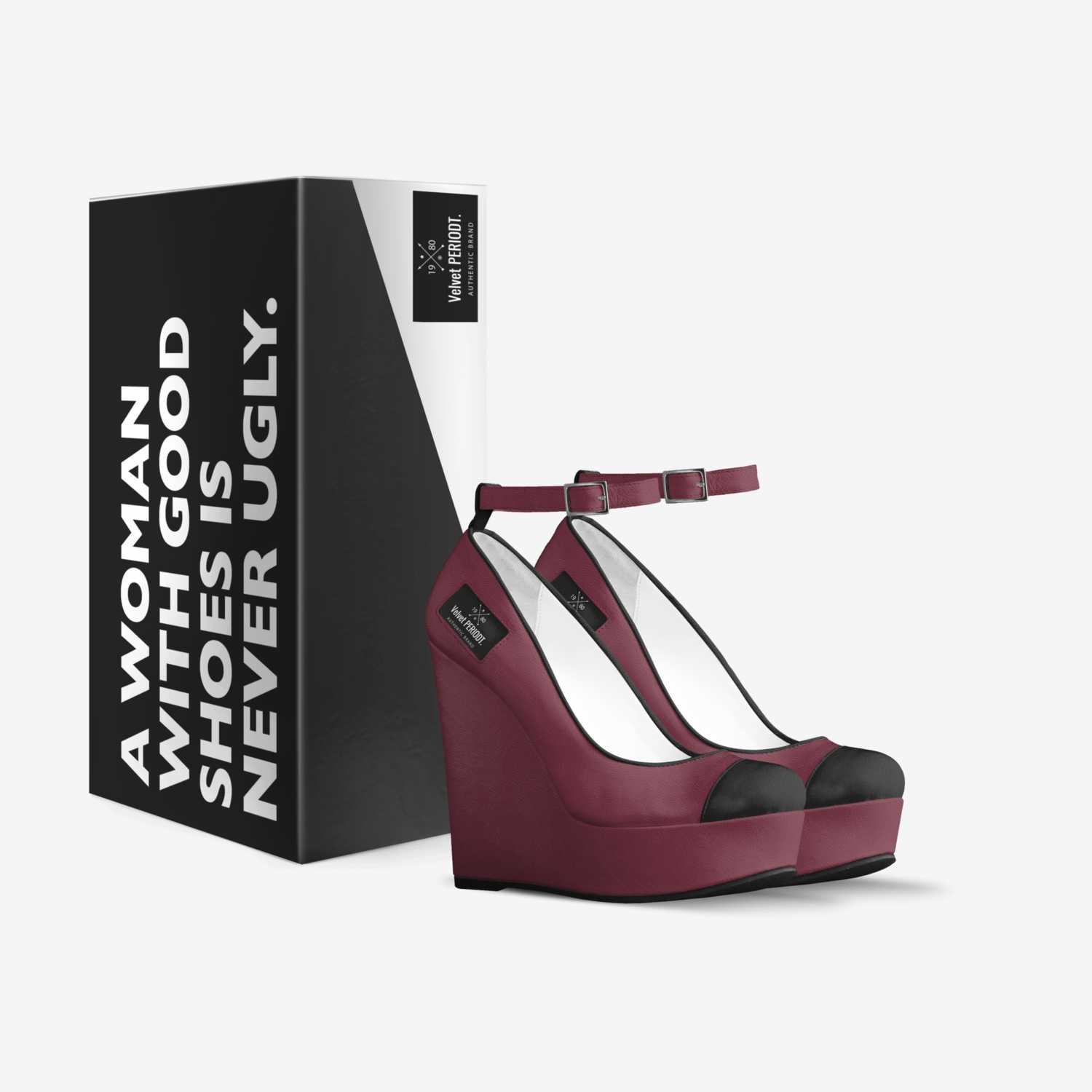 Velvet PERIODT. custom made in Italy shoes by Shantae Esannason | Box view