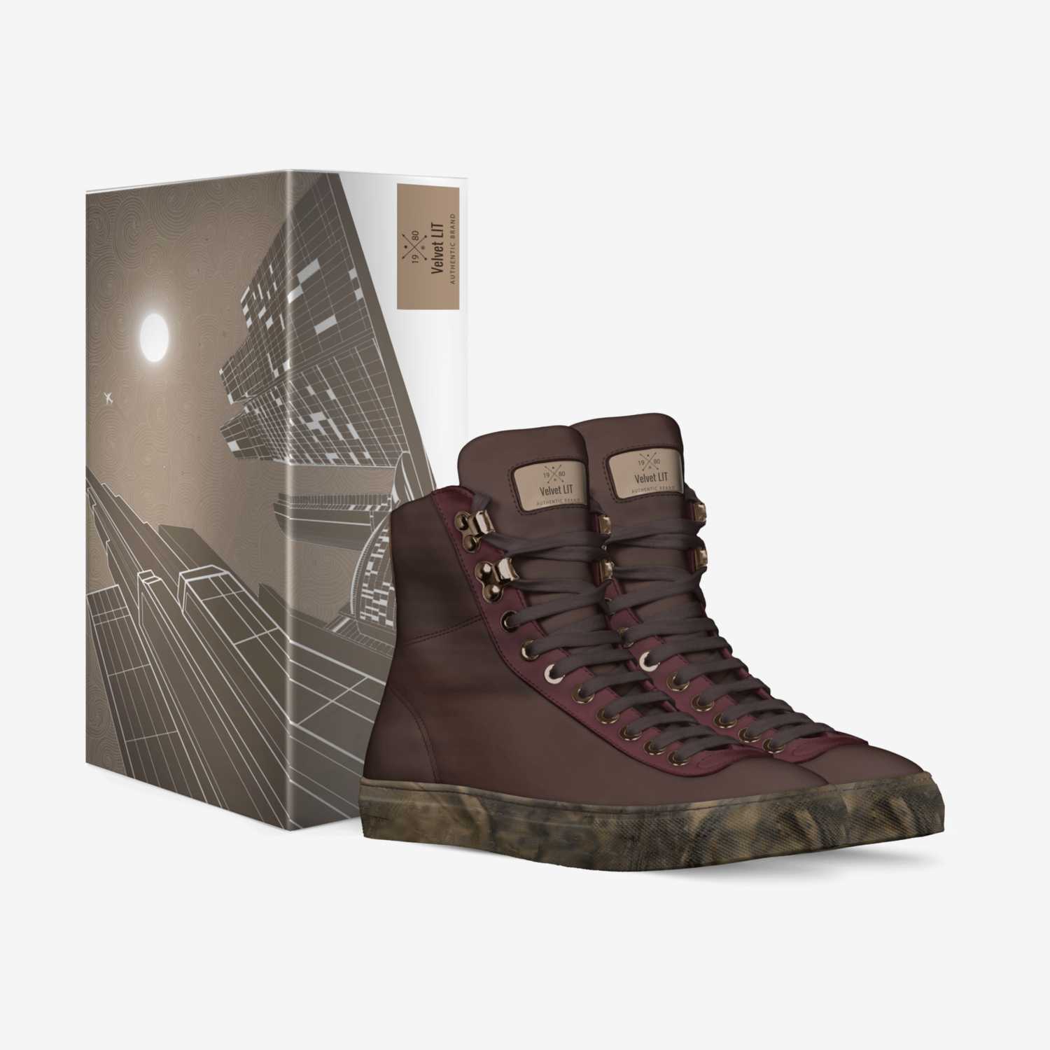 Velvet LIT custom made in Italy shoes by Shantae Esannason | Box view