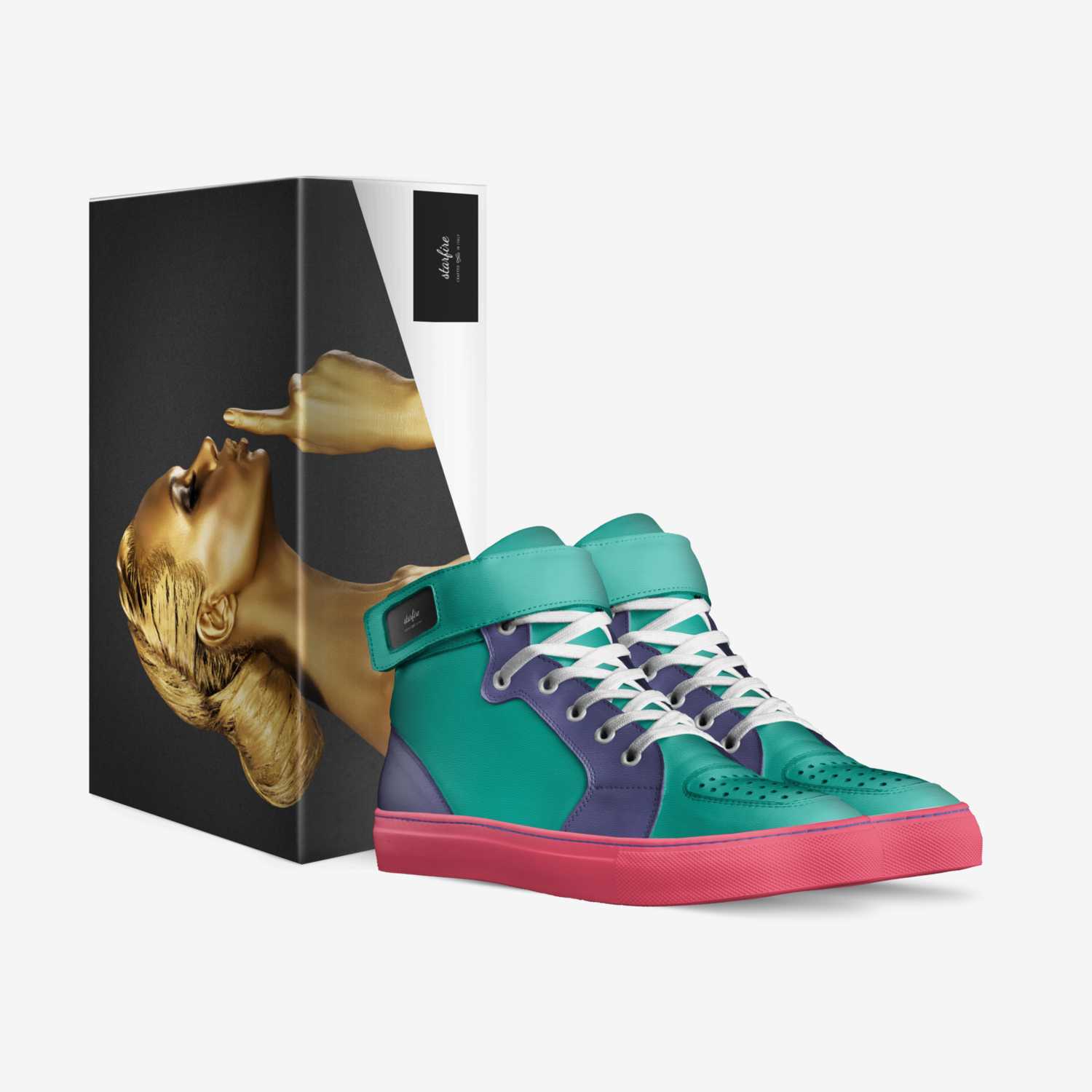 starfire custom made in Italy shoes by Deshon Leggett | Box view
