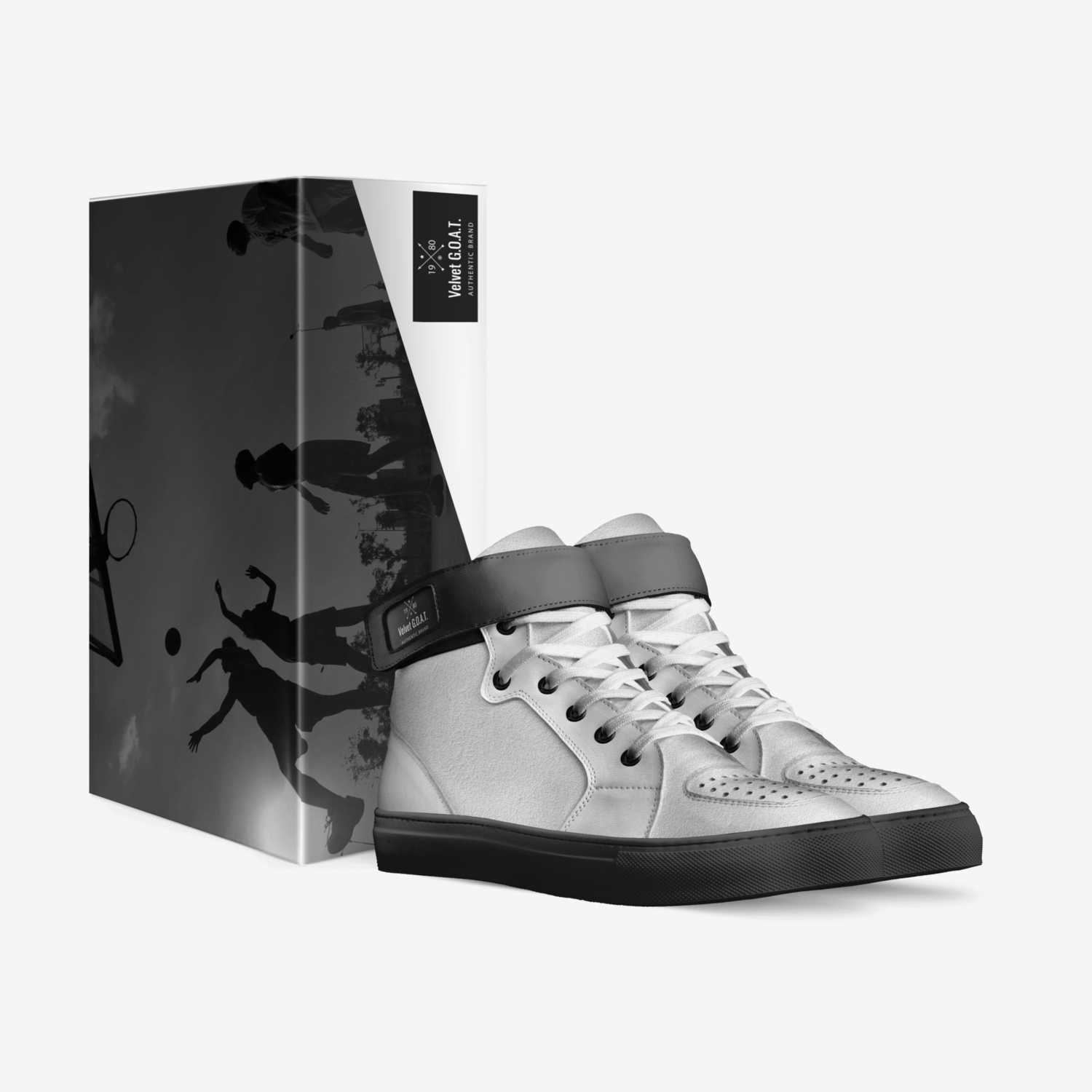 Velvet G.O.A.T. custom made in Italy shoes by Shantae Esannason | Box view