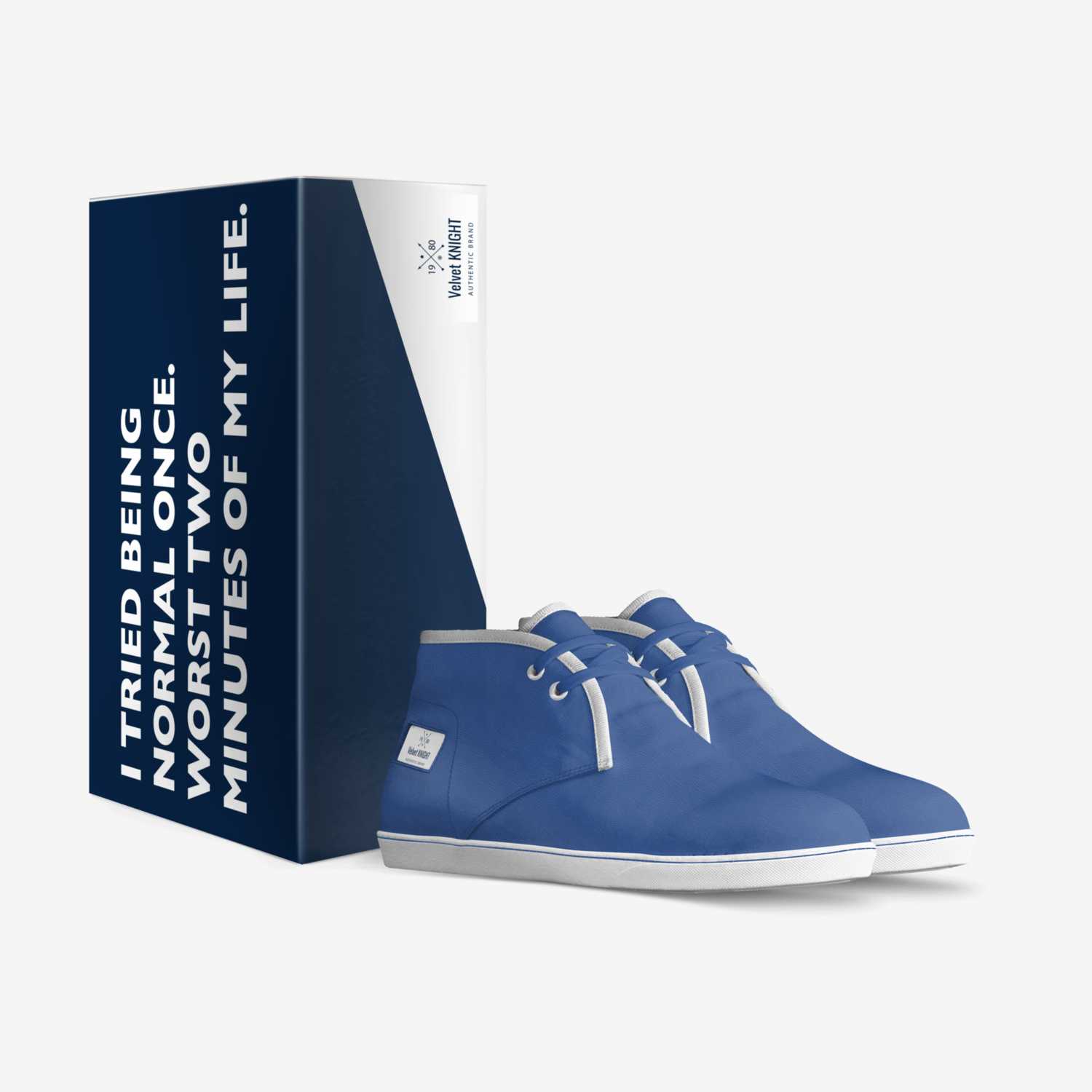 Velvet KNIGHT custom made in Italy shoes by Shantae Esannason | Box view