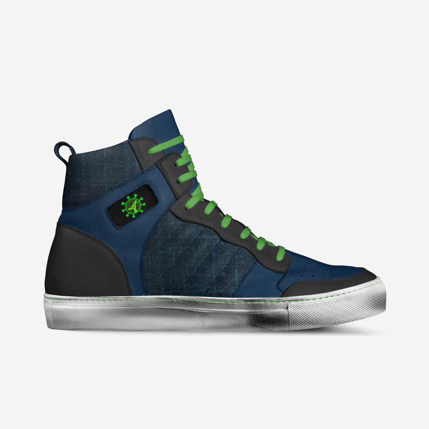 Phreaker Sneaker custom made in Italy shoes by Kat Valentine | Side view