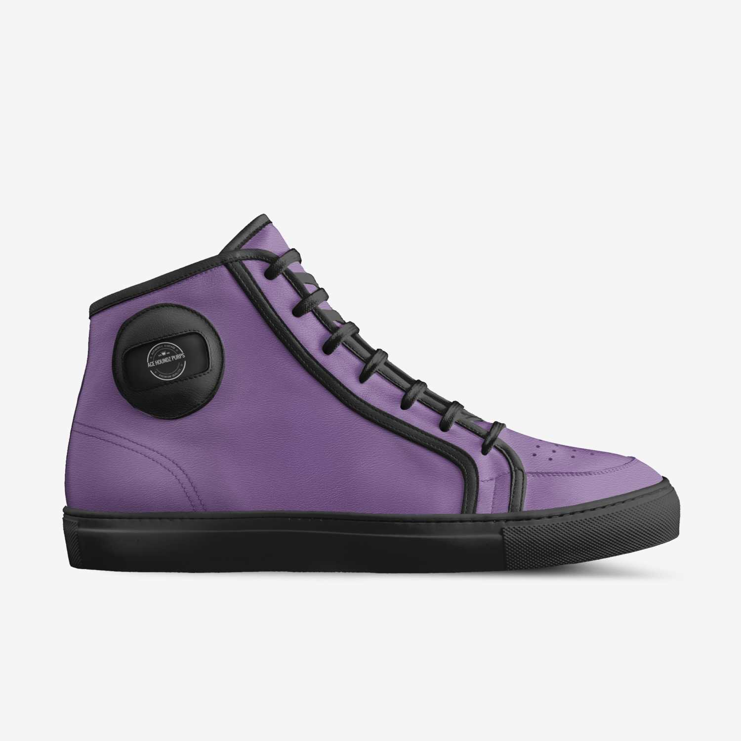 Ace Houndz Purps custom made in Italy shoes by Joshua Wheaton Gold6ixes | Side view
