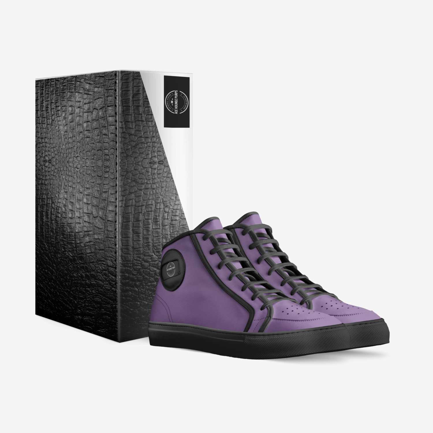 Ace Houndz Purps custom made in Italy shoes by Joshua Wheaton Gold6ixes | Box view